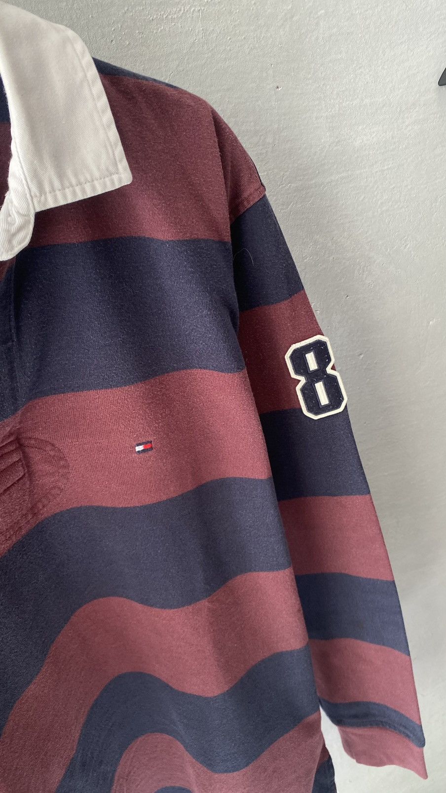 Tommy Hilfiger Vintage Tommy Hilfiger striped rygby shirt size L Size US L / EU 52-54 / 3 - 5 Thumbnail