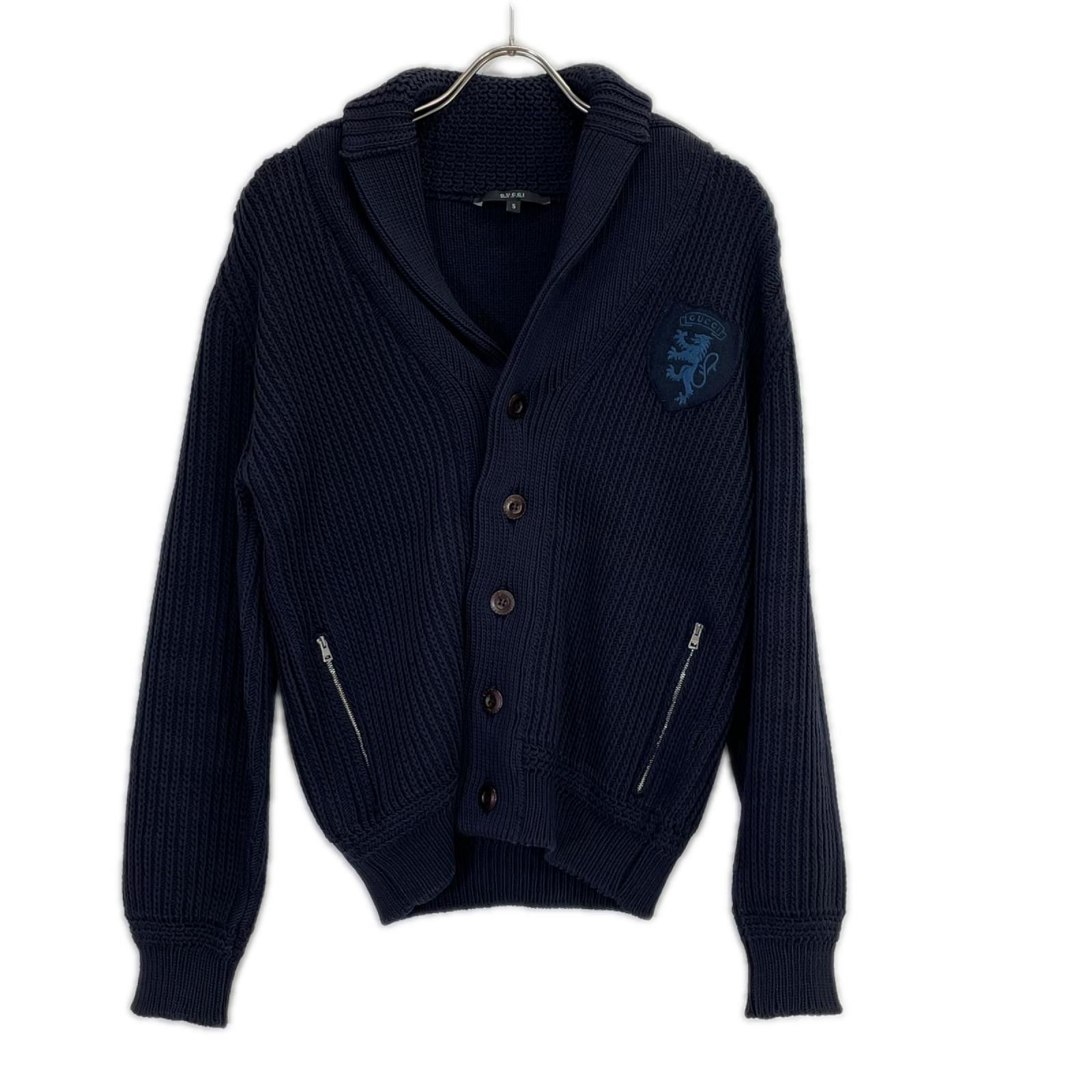 Gucci Gucci Navy Cable Knit Cardigan | Grailed