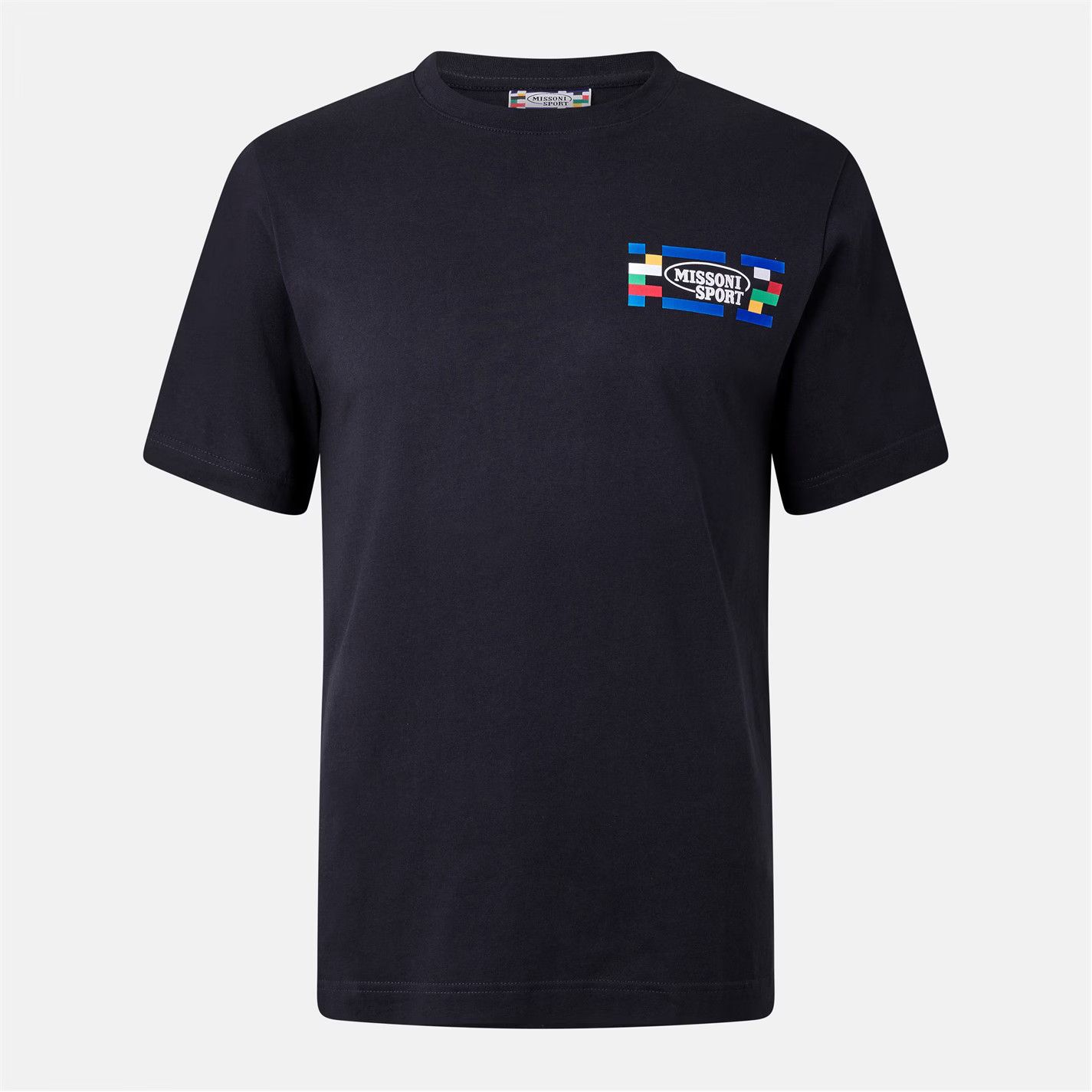 Missoni o1g2r1mq0426 Logo T-Shirt in Navy Size US XS / EU 42 / 0 - 1 Thumbnail