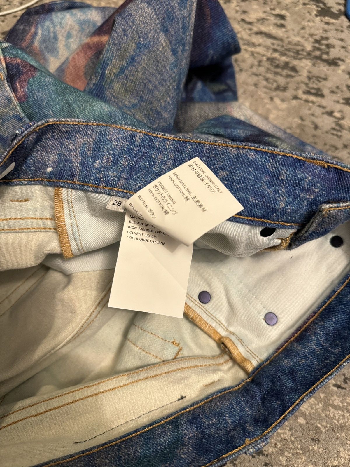 Our Legacy OUR LEGACY THIRD CUT DIGITAL CHALK FLOWER PRINT JEANS 29 Size US 31 - 19 Thumbnail
