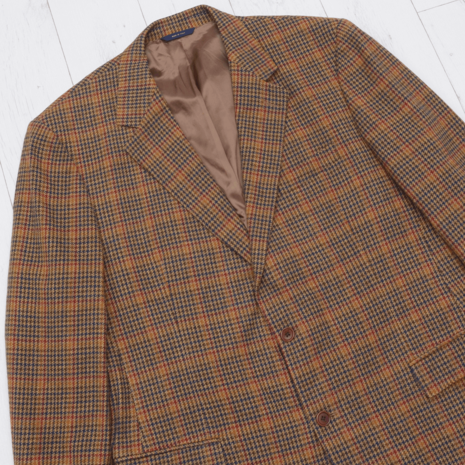 Brooks Brothers Brooks Brothers Tweed Wool Cashmere Brown Checks Blazer XL Size 46R - 2 Thumbnail