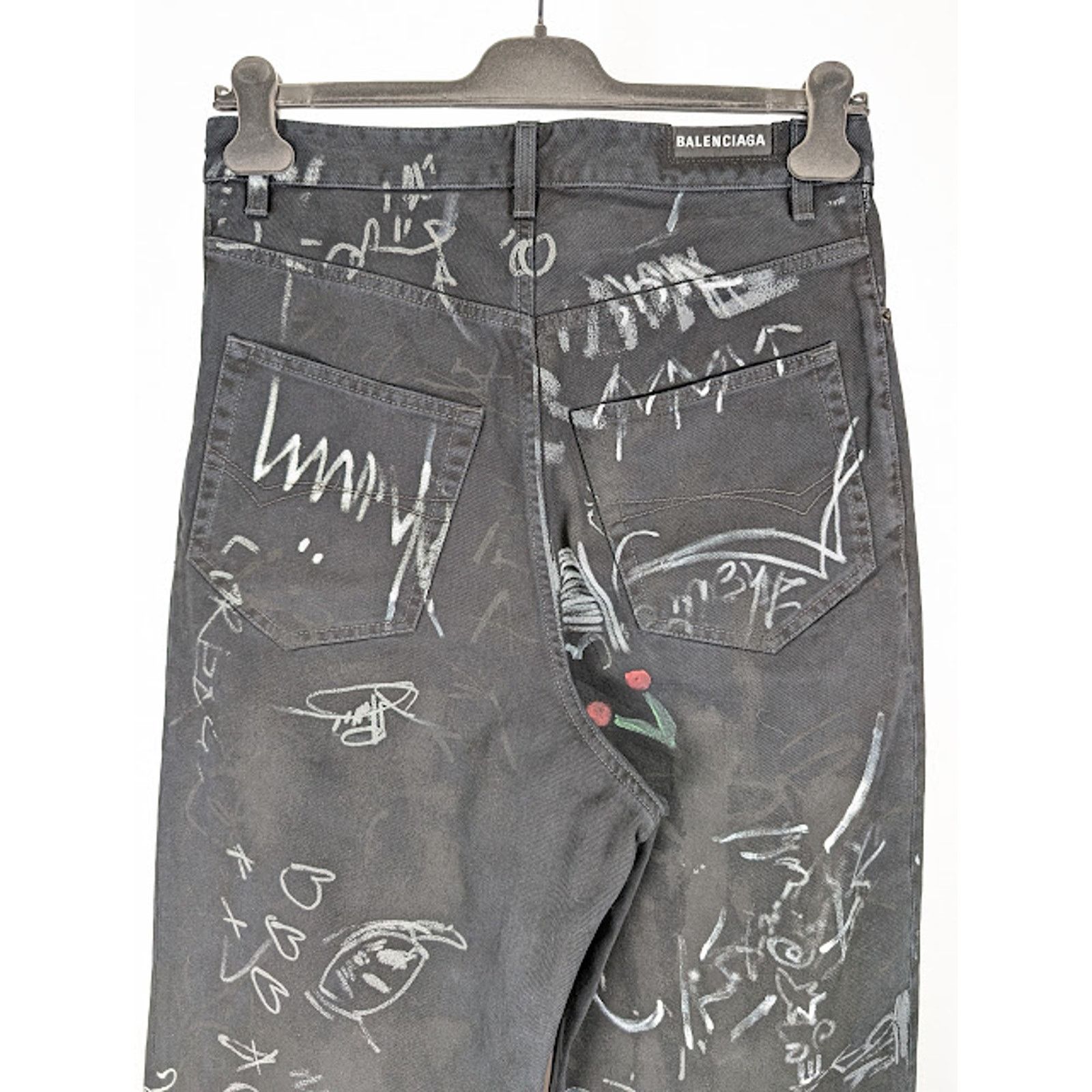 Balenciaga o1rshd1 Q:2 / Baggy Pants / Jeans in Black Size US 32 / EU 48 - 10 Thumbnail