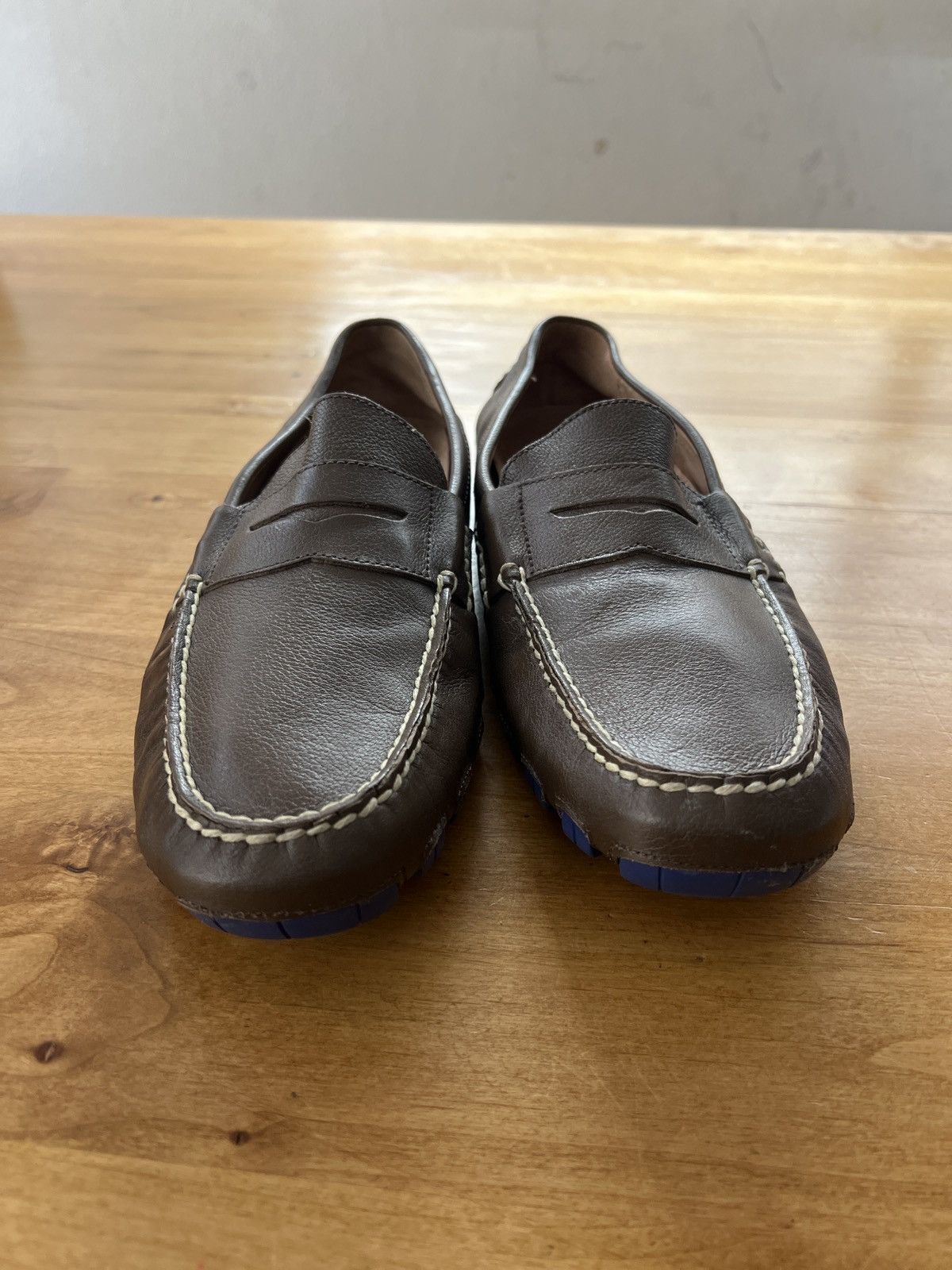 Polo Ralph Lauren × Ralph Lauren Polo Ralph Lauren Arkley Penny Brown Leather Driving Loafer Size US 10 / EU 43 - 2 Thumbnail