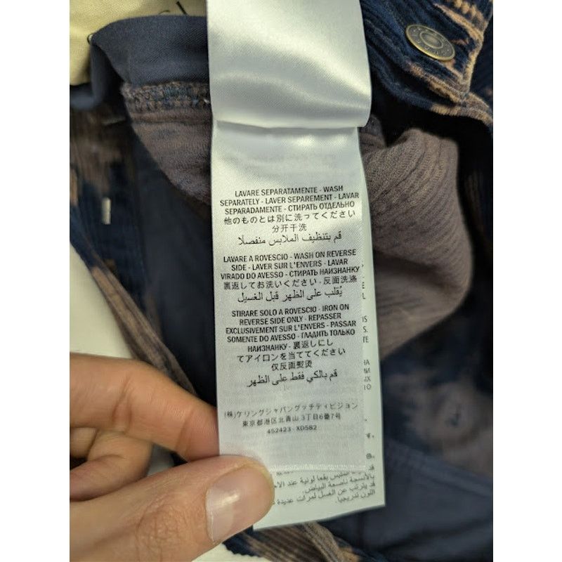 Gucci o1rshd1 Bleached Cotton Corduroy Tapered Denim Pants in Blue Size US 33 - 19 Thumbnail