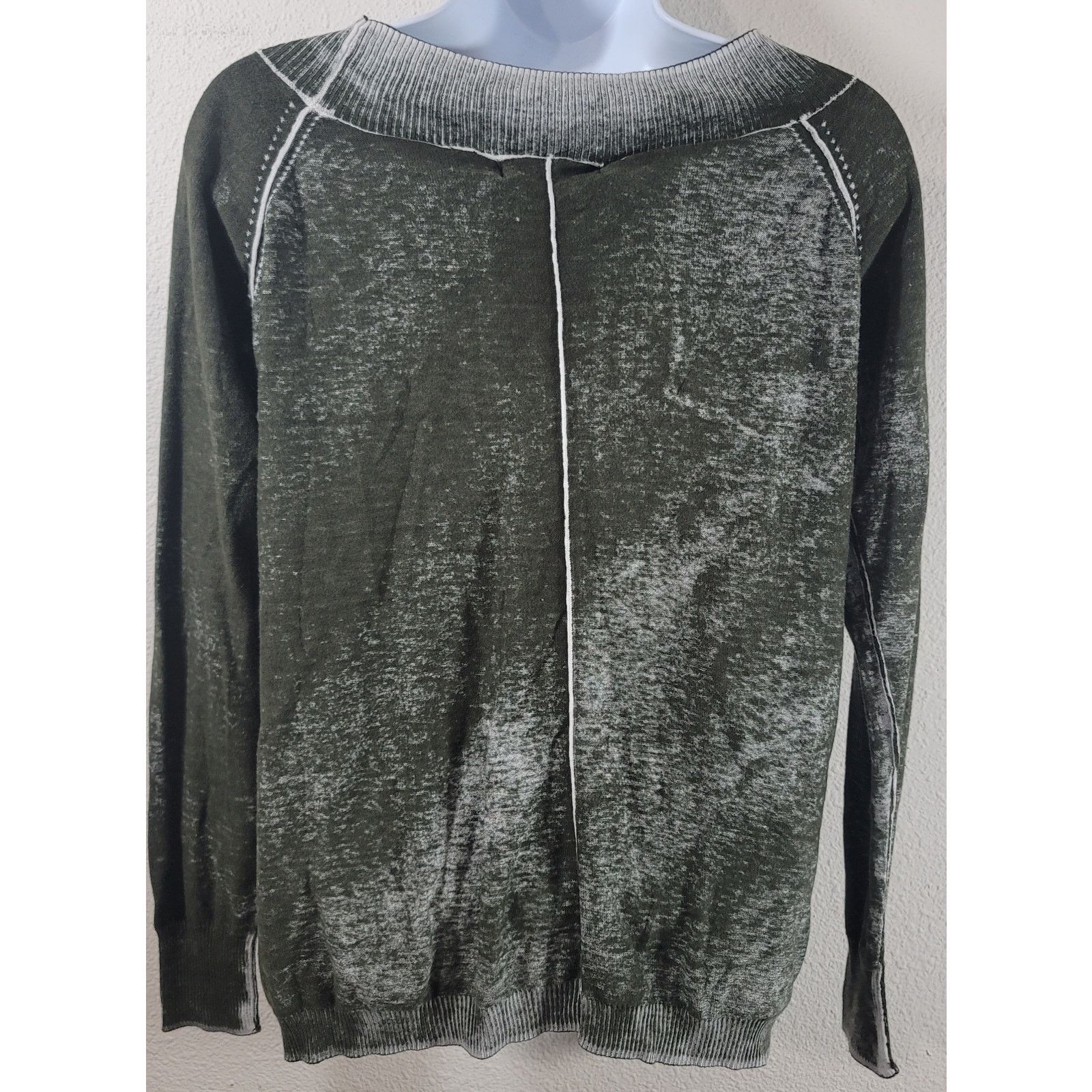 Other 525 America Dark Green Ribbed Crew Neck Top Small Soft Size S / US 4 / IT 40 - 2 Thumbnail
