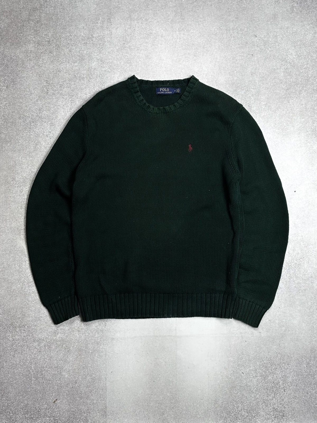 Polo Ralph Lauren Vintage Polo Ralph Lauren Irish Green Knit Sweater Rare M Size US M / EU 48-50 / 2 - 1 Thumbnail