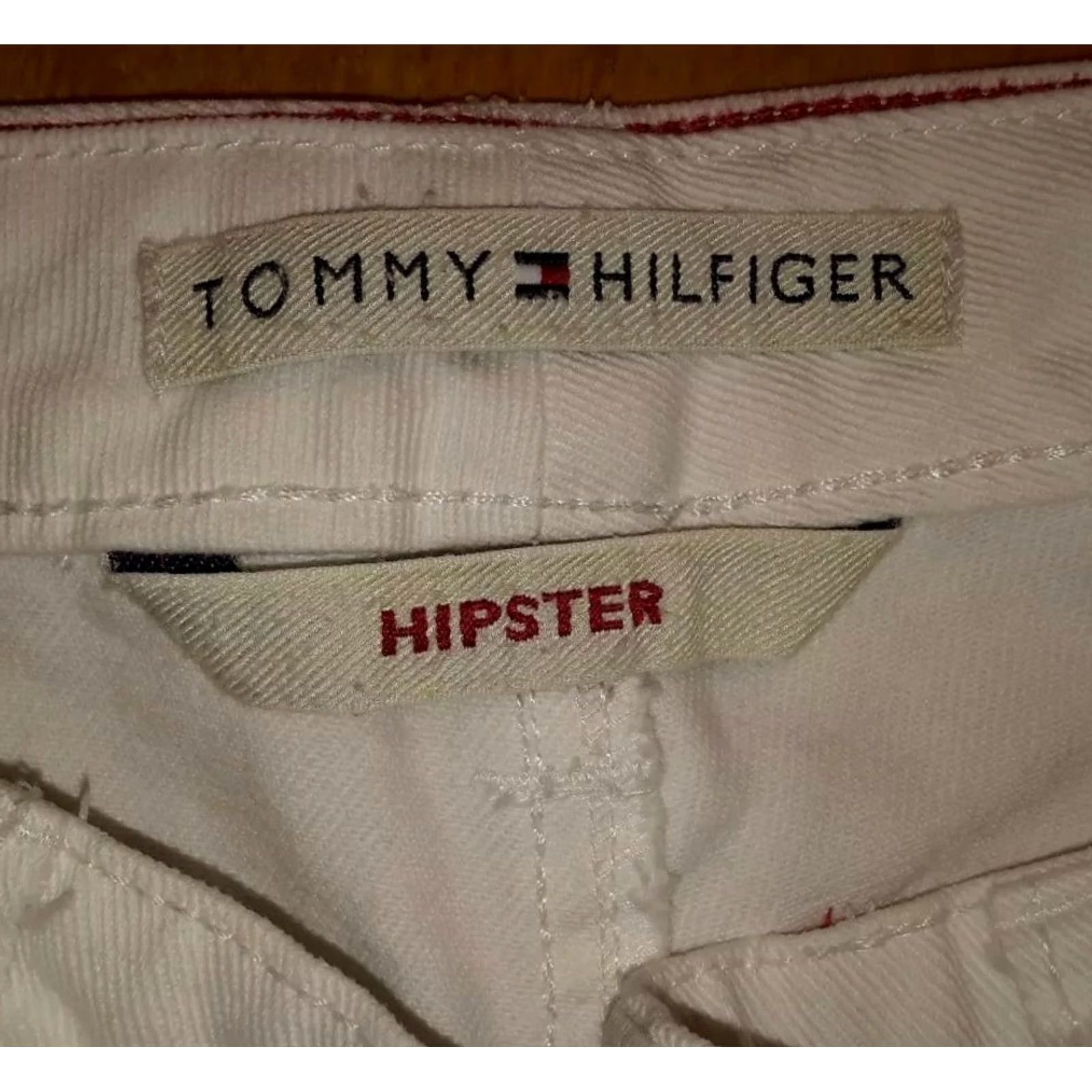 Tommy Hilfiger Tommy Hilfiger Womens White Jean Capri Pants 6 Tall 100% Cotton Casual Size 28" / US 6 / IT 42 - 7 Thumbnail
