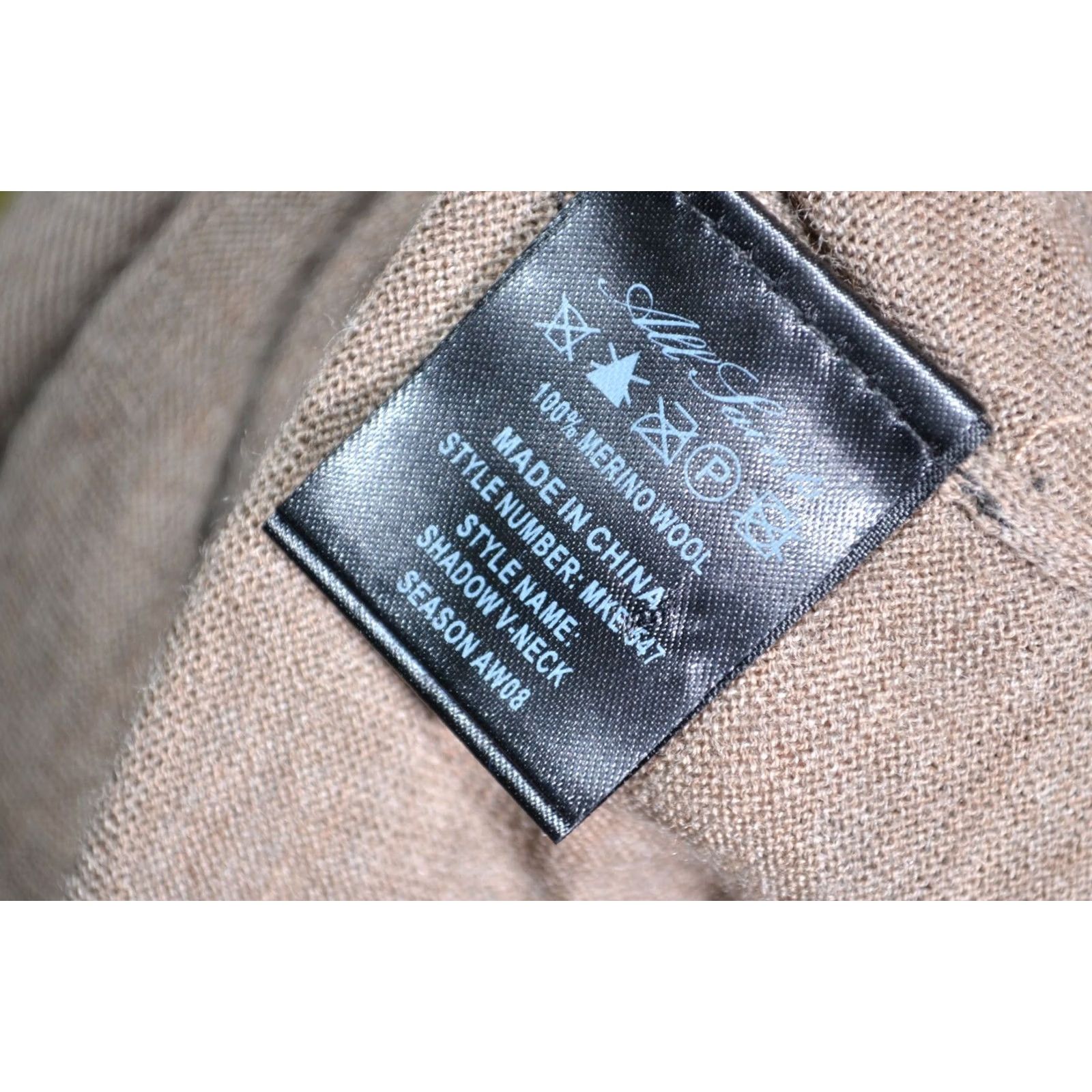 Allsaints AllSaints Jumper V-Neck Long Sleeve Wool Slim Size S Brown Mens Slim Pullover Knit Jacket Size US S / EU 44-46 / 1 - 5 Thumbnail