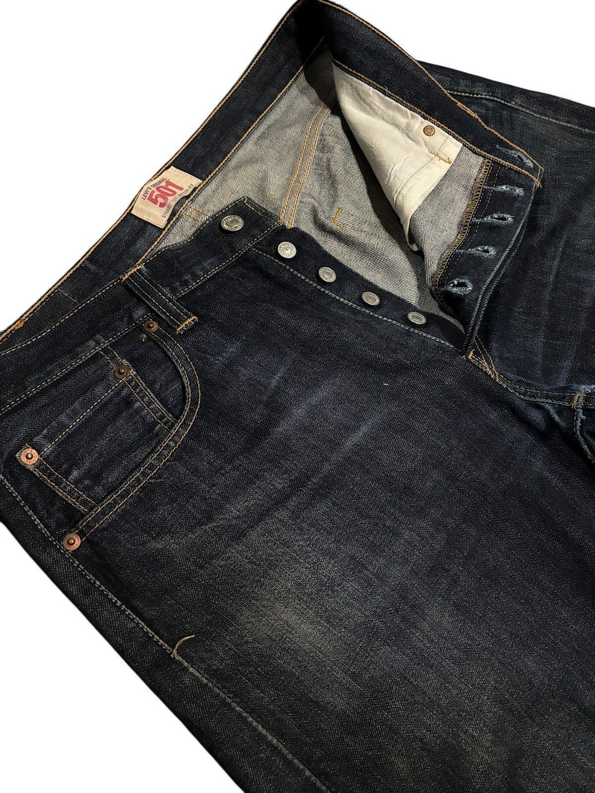 Levi's × Vintage Y2k Vintage Levi’s Lot 501 Japan Faded Straight Cut Jeans Size US 34 / EU 50 - 5 Thumbnail