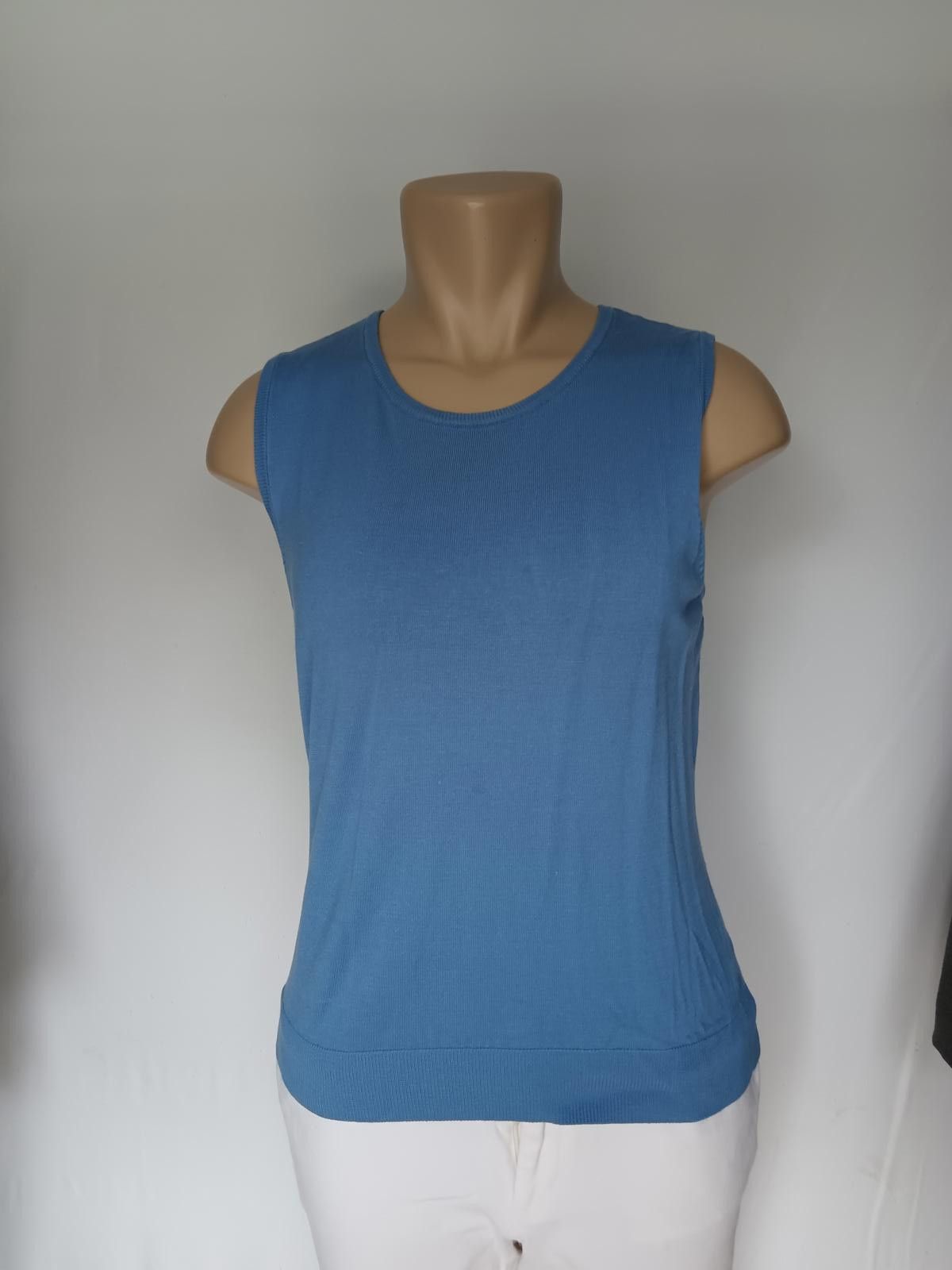 Designer Chic Will Smith Blue Cardigan & Tank Top Set Size L / US 10 / IT 46 - 4 Thumbnail