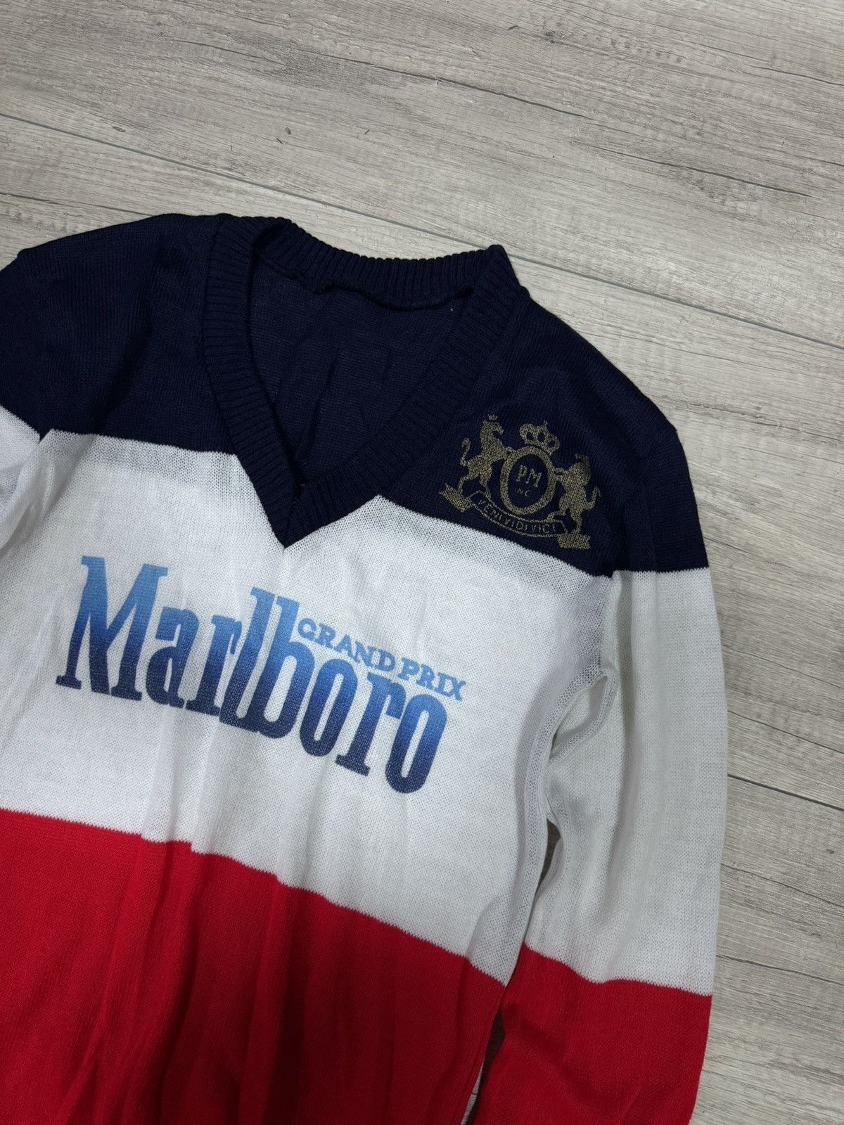 Marlboro Vintage Marlboro Grand Prix Racing Knit Sweater 90s Formula1 Size US M / EU 48-50 / 2 - 3 Thumbnail