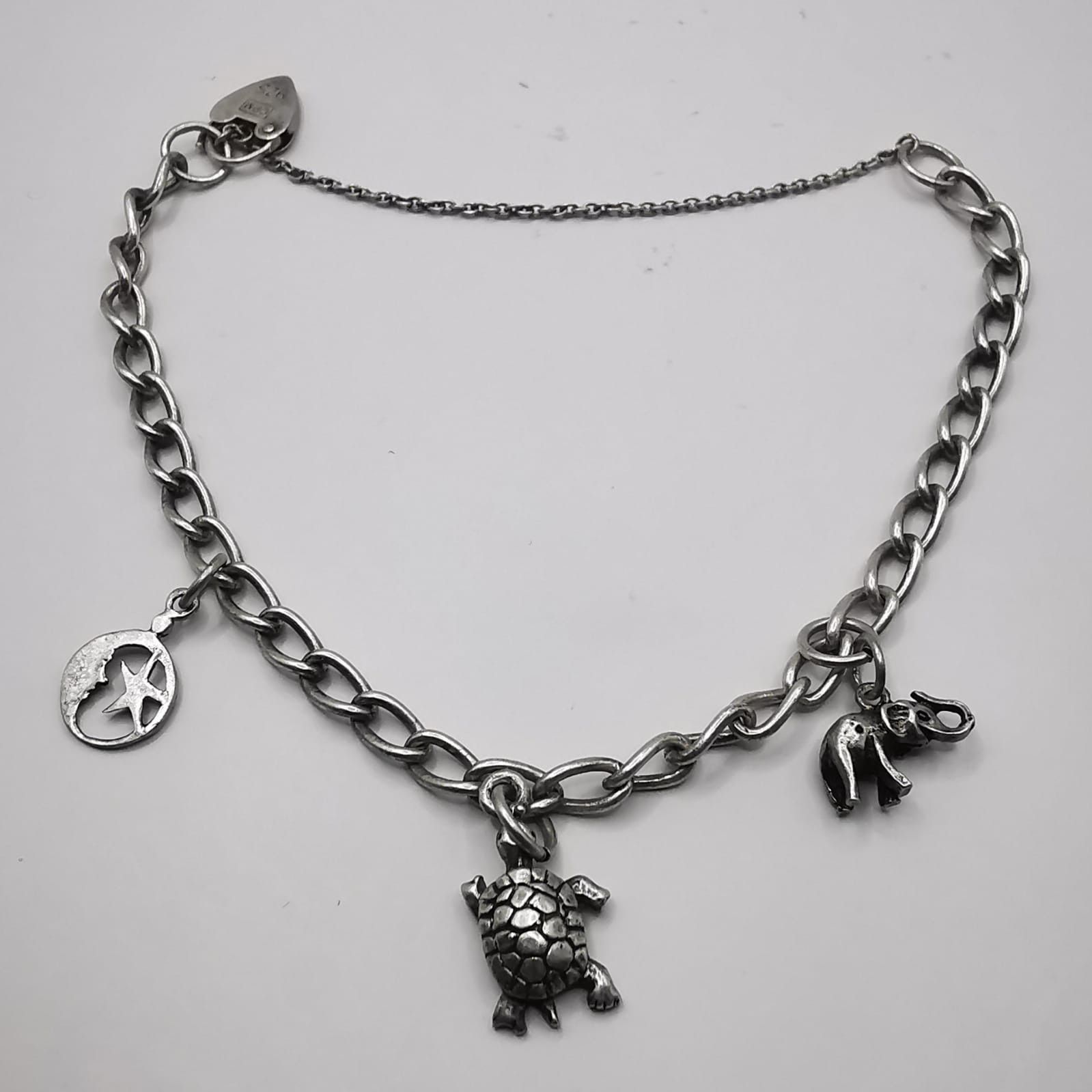 Sterling Silver Vintage Bracelet Jewelry,925 Sterling Silver 12,67g Size ONE SIZE - 2 Thumbnail