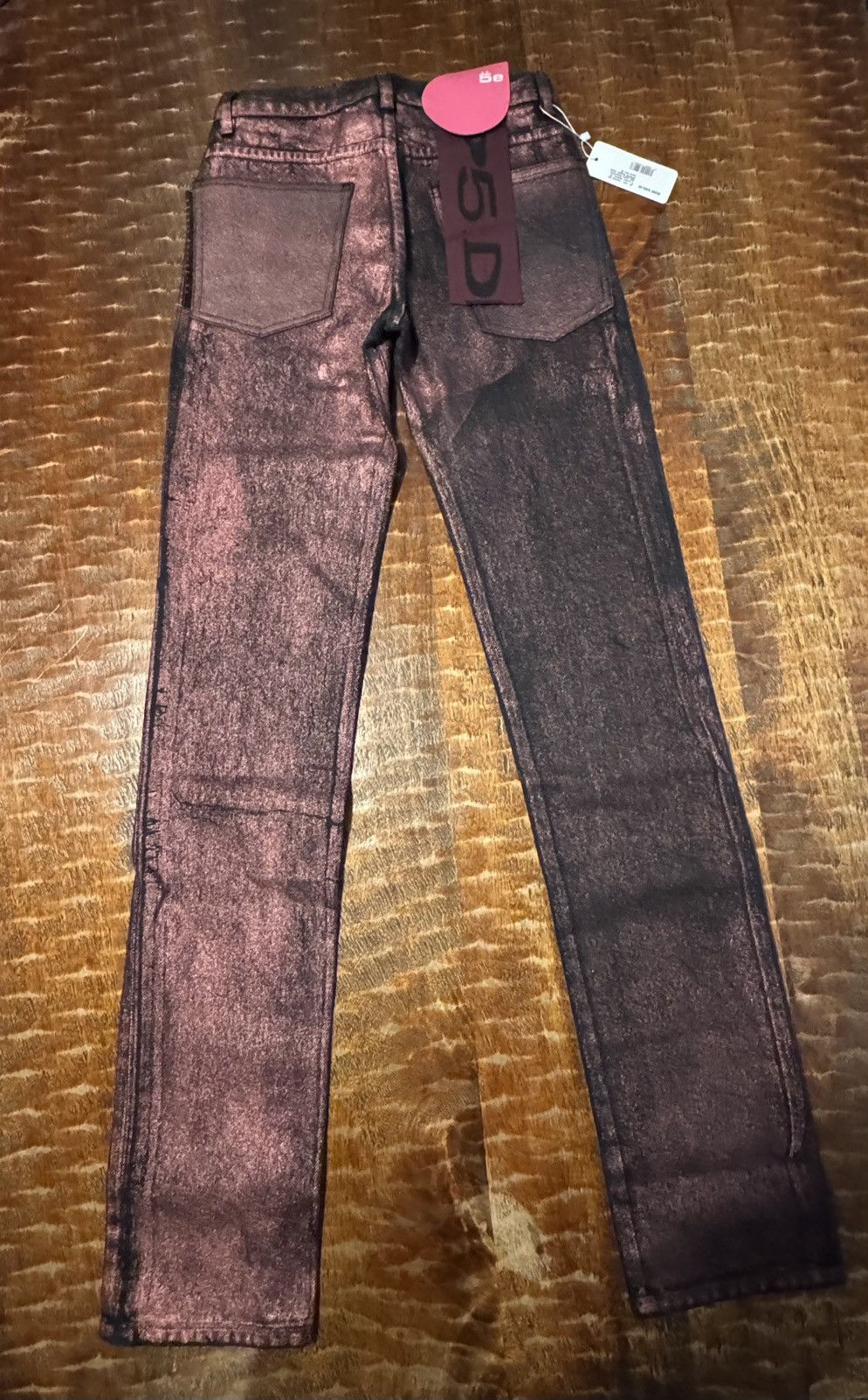 Sp5der Metallic Wash Pink and Black Jeans 26 Size US 26 / EU 42 - 2 Thumbnail