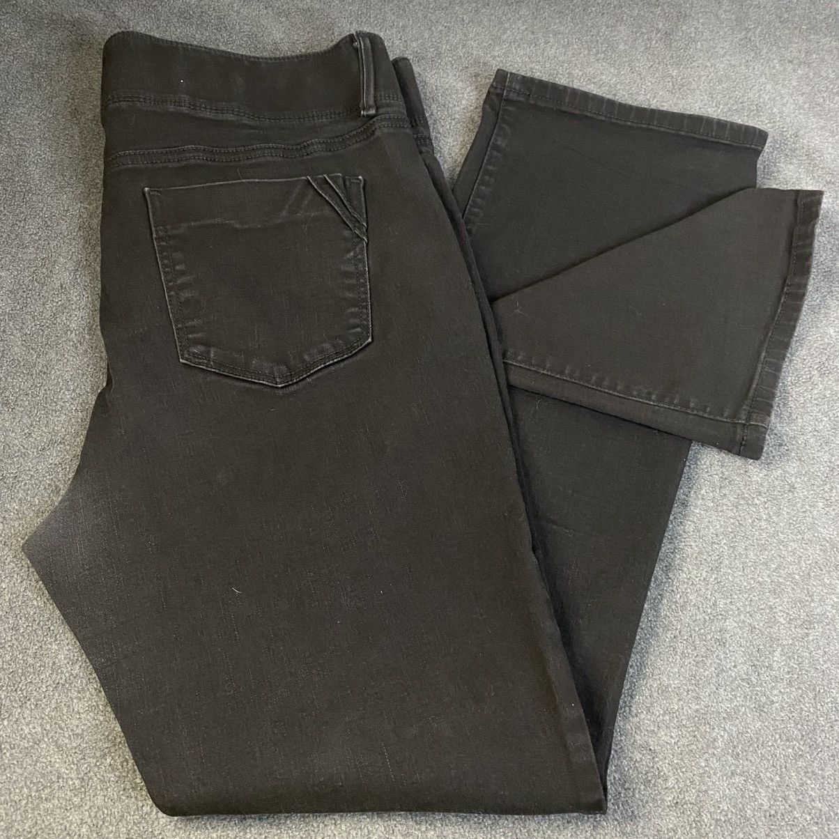 Apt. 9 Apt 9 Jeans Women's Black Sz 16 Bootcut Button Stretch EUC Size 38" / US 16 / IT 52 - 3 Thumbnail