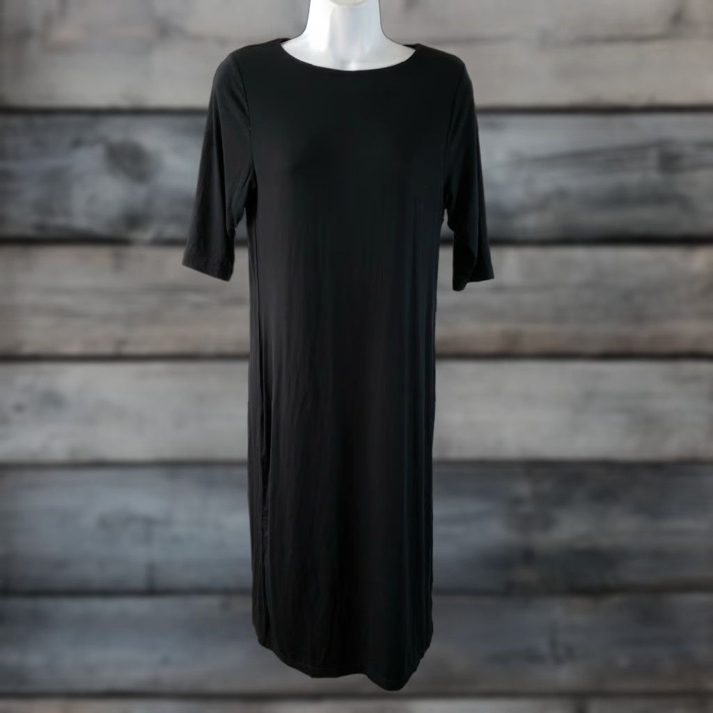 Vintage **Jofit Women's Black Solid Knee-Length Shift Dress Size Small** User: Jofit Women's Black Solid Knee-Length Shift Dress Size Small Size S / US 4 / IT 40 - 1 Thumbnail