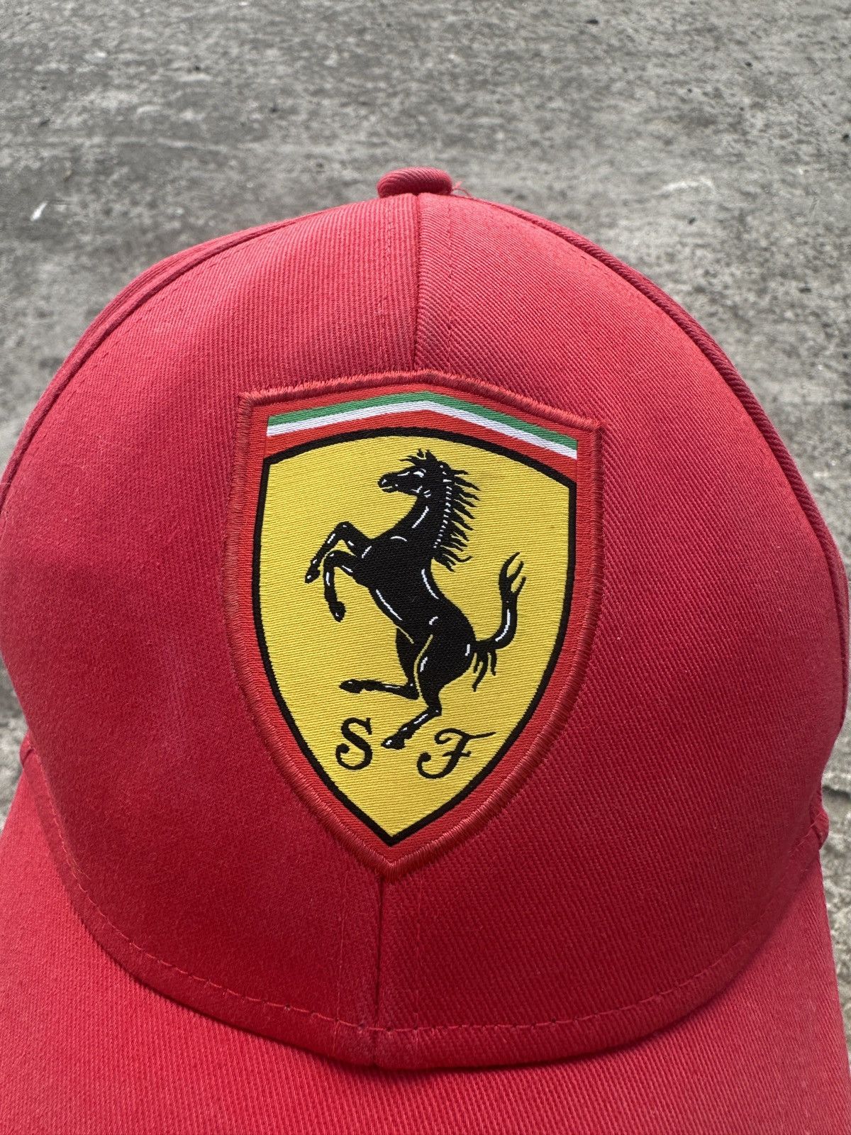 Ferrari Vintage Ferrari Baseball Cap Hat Red Italian F1 Racing Rare Size ONE SIZE - 2 Thumbnail