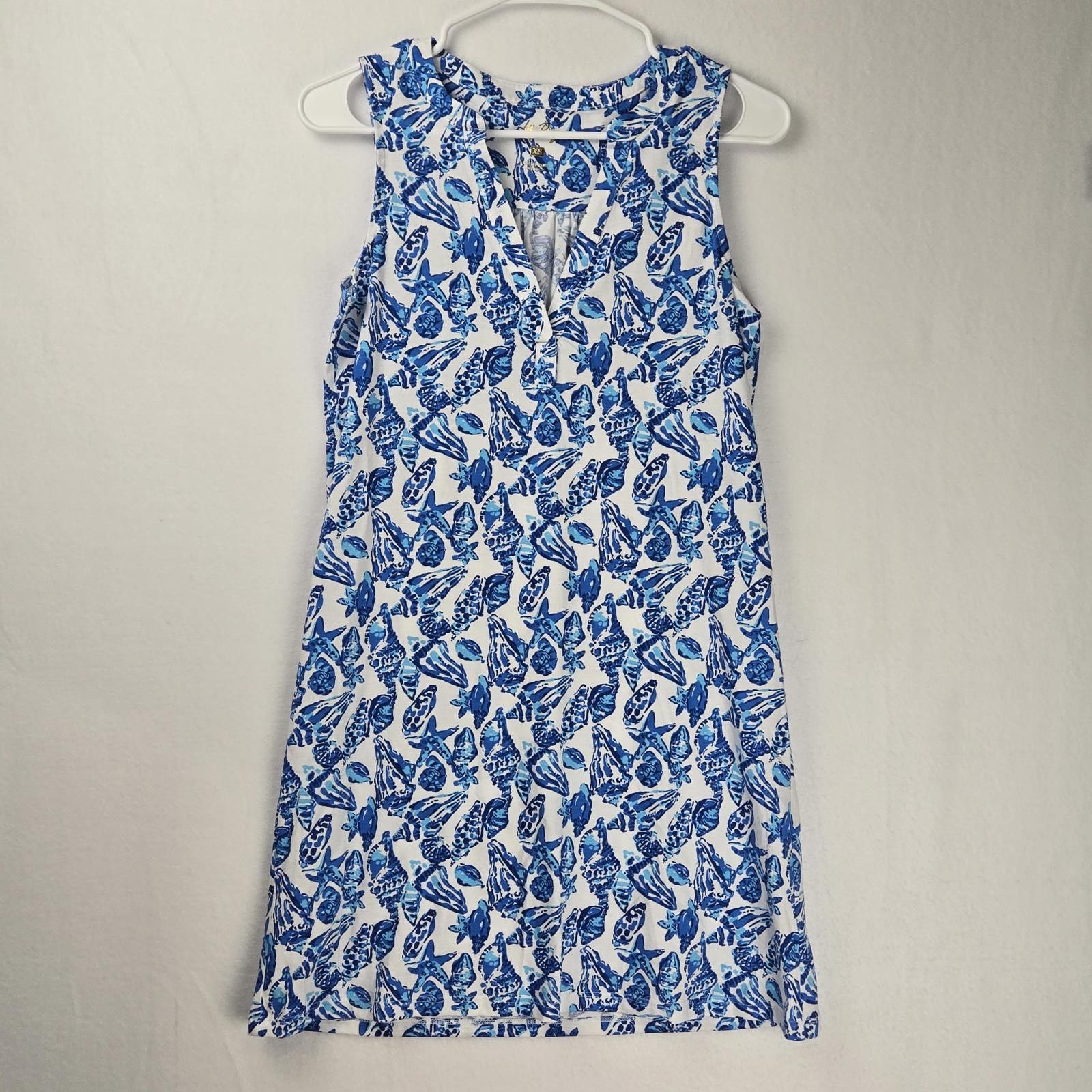 Designer Lilly Pulitzer Dev Dress Coastal Sleeveless Dress Size XS Size XS / US 0-2 / IT 36-38 - 1 Thumbnail