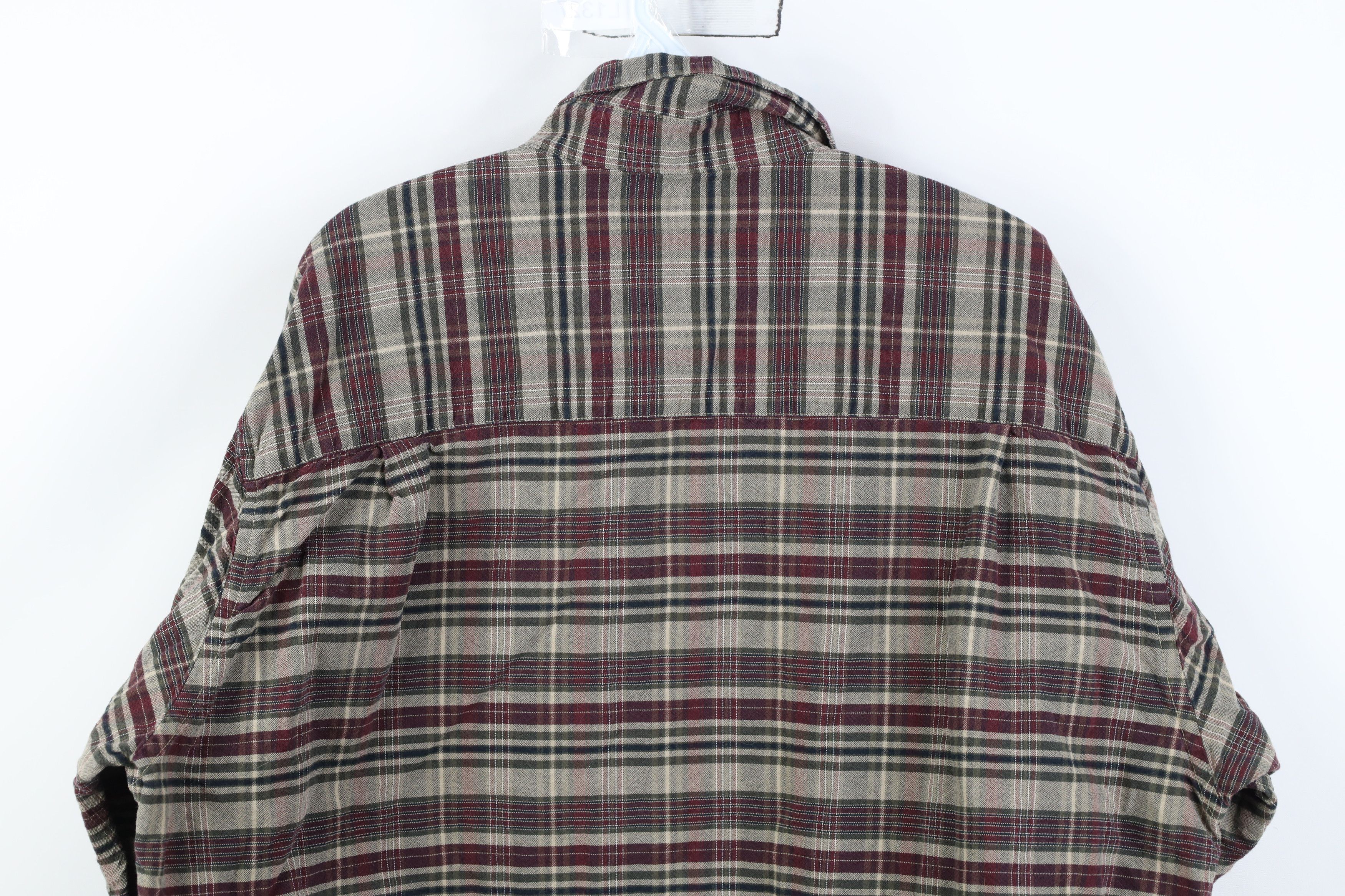 Vintage Vintage 90s Streetwear Tone Plaid Collared Button Down Shirt Size US XL / EU 56 / 4 - 8 Thumbnail