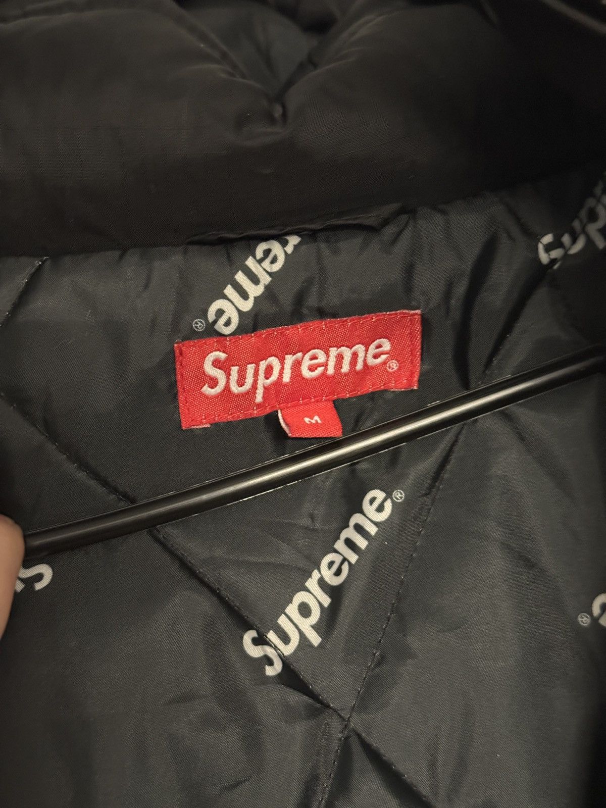Supreme Supreme Black Puffer Jacket / Monogram Interior Size US M / EU 48-50 / 2 - 5 Thumbnail
