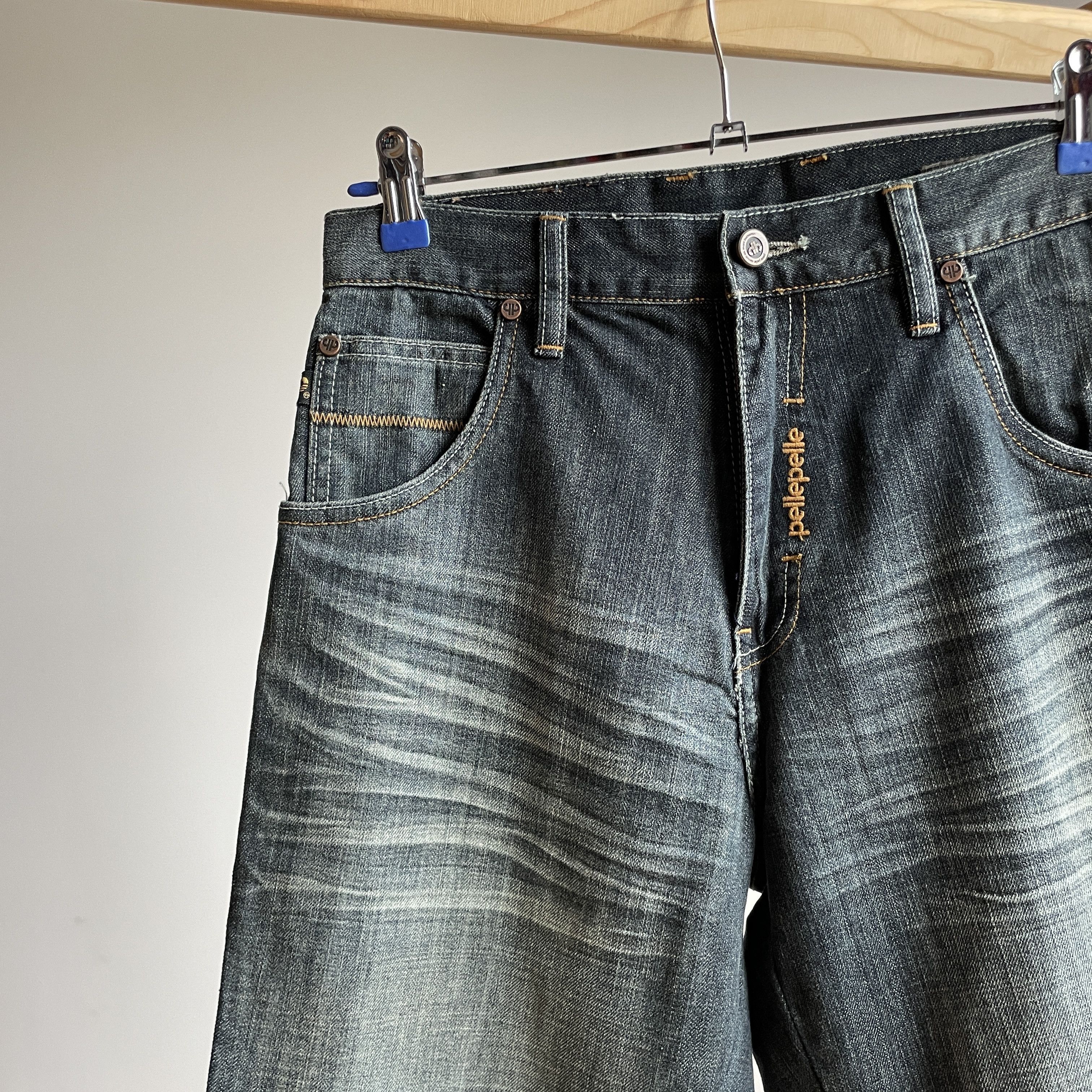 Pelle Pelle Pelle Pelle Vintage Y2K Baggy Wide Leg Washed Denim Size US 30 / EU 46 - 5 Thumbnail
