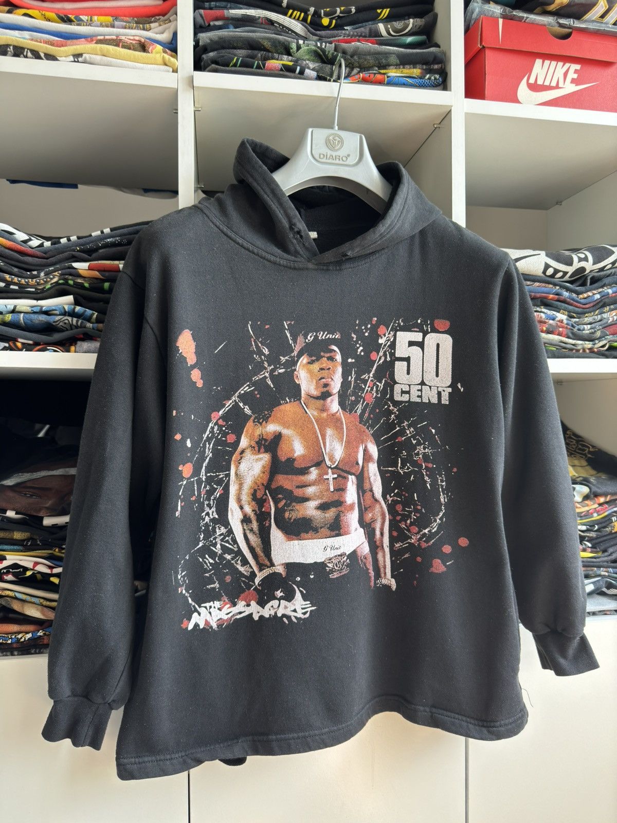 50 Cent Vintage 50 Cent The Massacre Printed Rap Band Hoodie Size US M / EU 48-50 / 2 - 3 Thumbnail