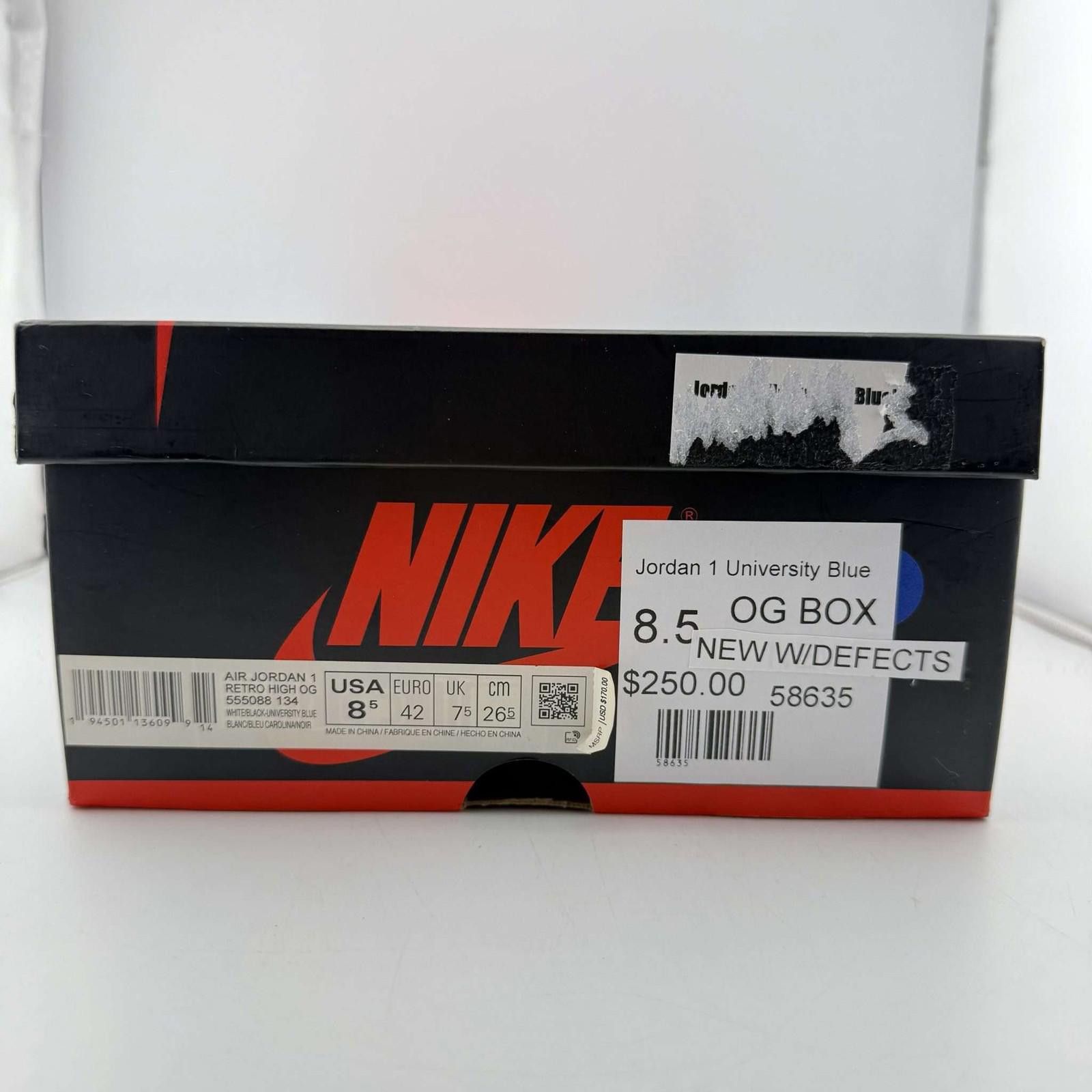 Nike Nike Air Jordan 1 Retro High OG University Blue 8.5 New Size US 8.5 / EU 41-42 - 7 Thumbnail