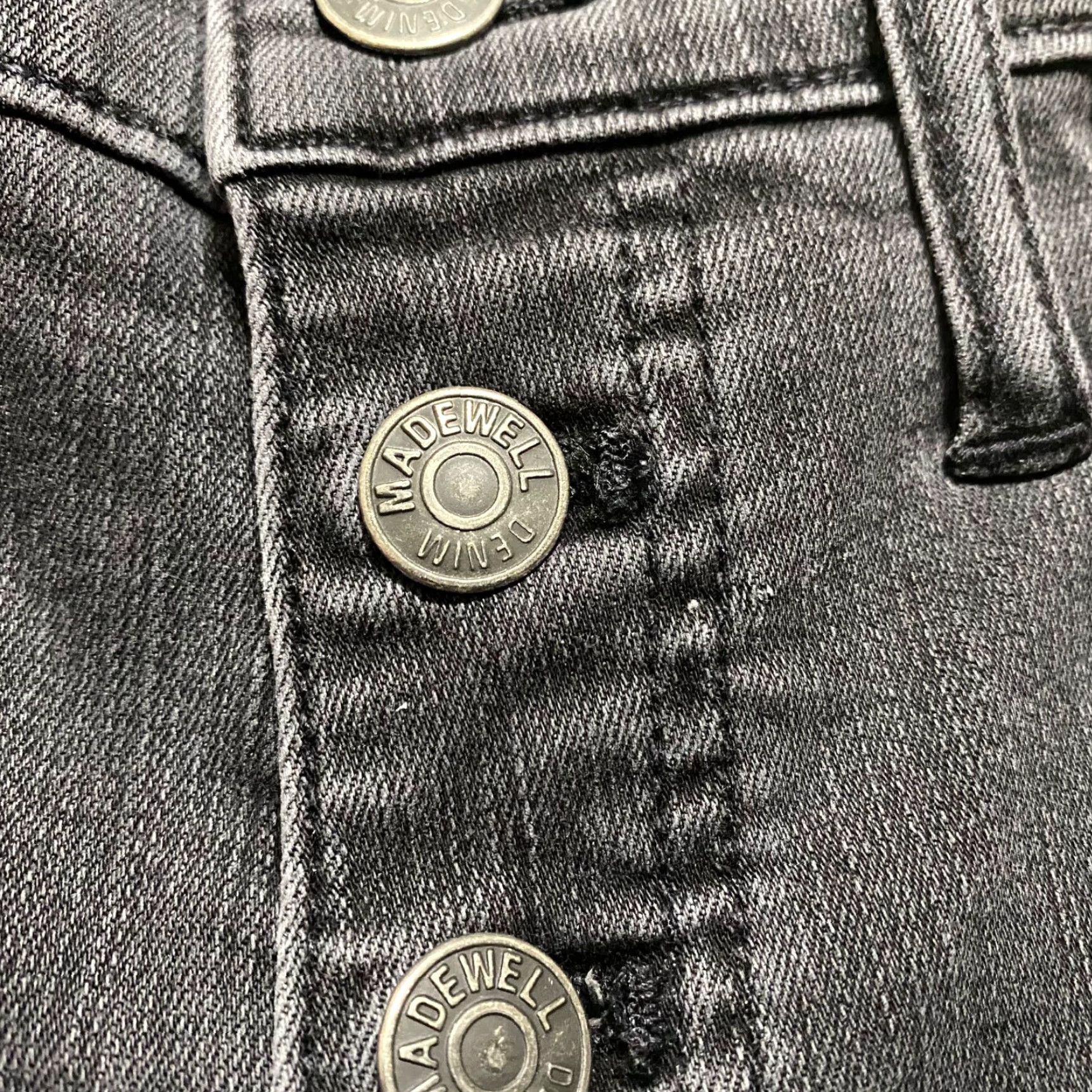 Madewell Madewell Jeans Womens Gray Denim High Rise Skinny 30 Medium Wash Button 5-Pocket Regular Rise Modern American 90s Women Size 24" / US 00 / IT 34 - 6 Thumbnail