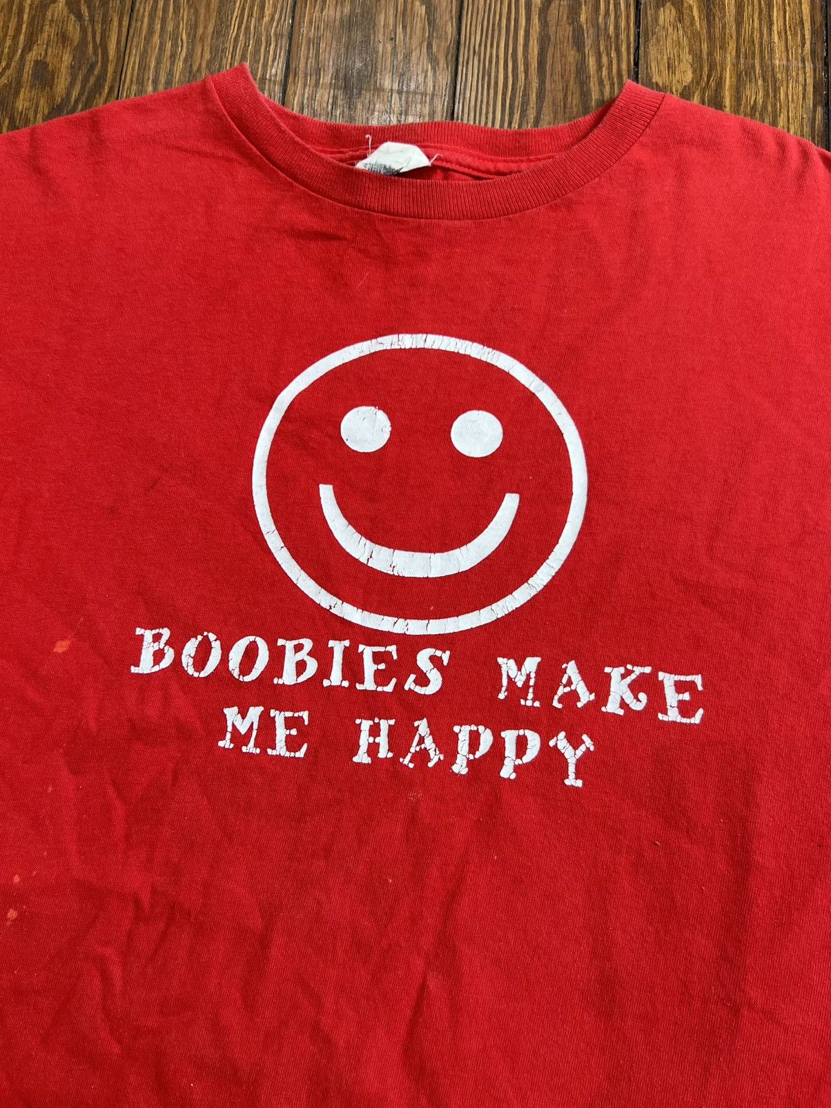 Vintage Vintage Boobies Make Me Happy Tee Size US L / EU 52-54 / 3 - 1 Thumbnail