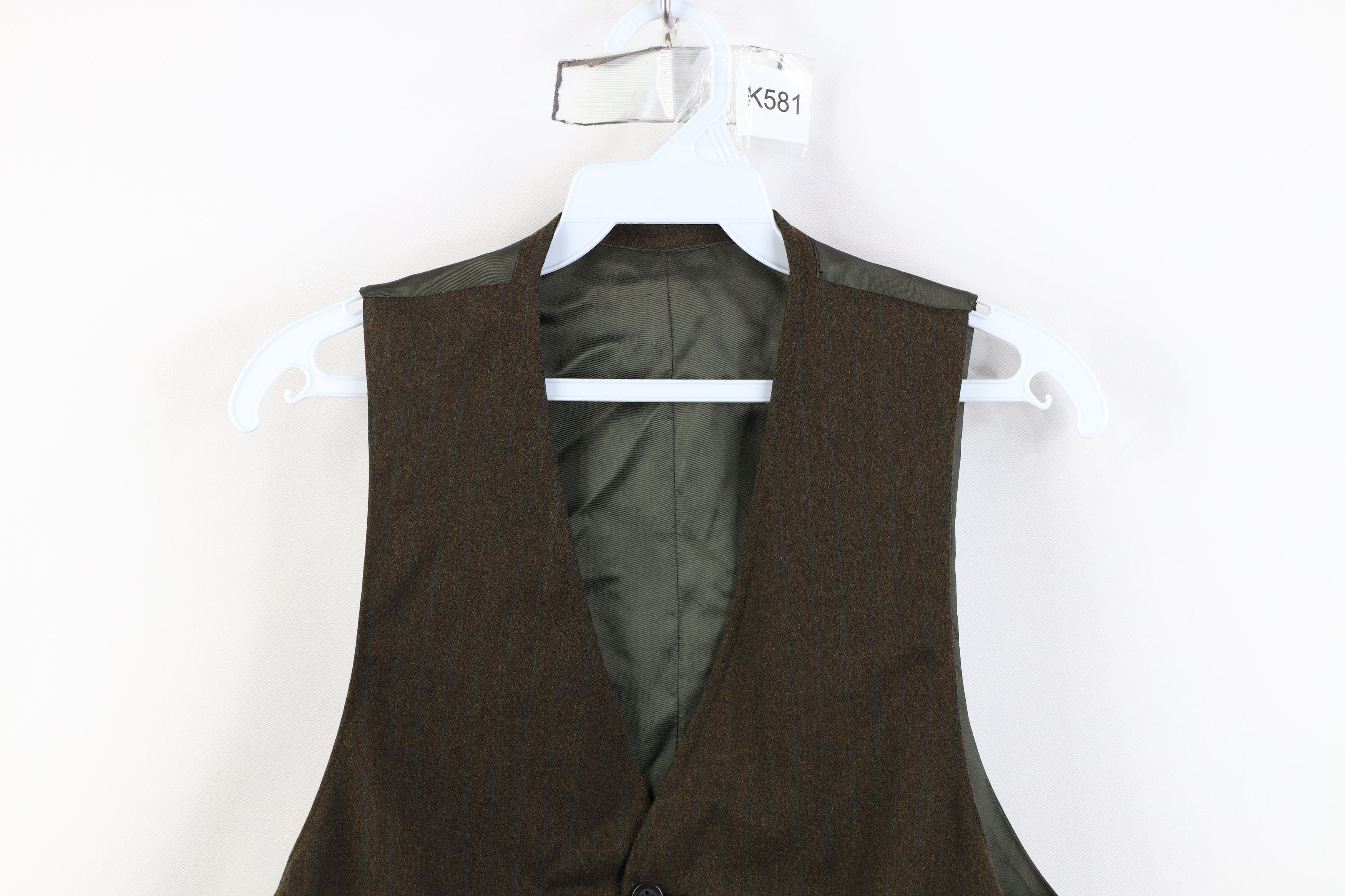 Vintage Vintage 60s 70s Streetwear Striped Suit Vest Jacket Striped Size US M / EU 48-50 / 2 - 2 Thumbnail
