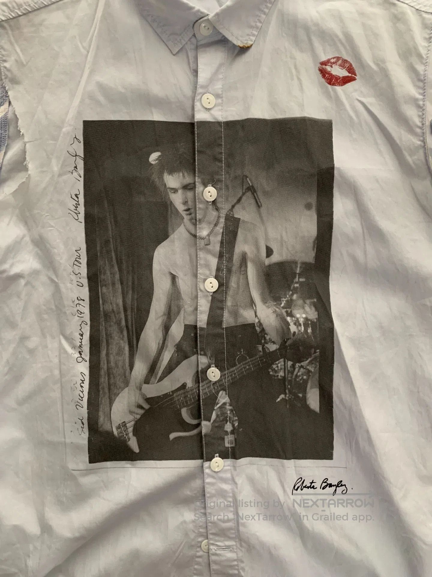 Neighborhood Neighborhood Burned Lip Print Shirt Vest Remake. Size US S / EU 44-46 / 1 - 4 Thumbnail