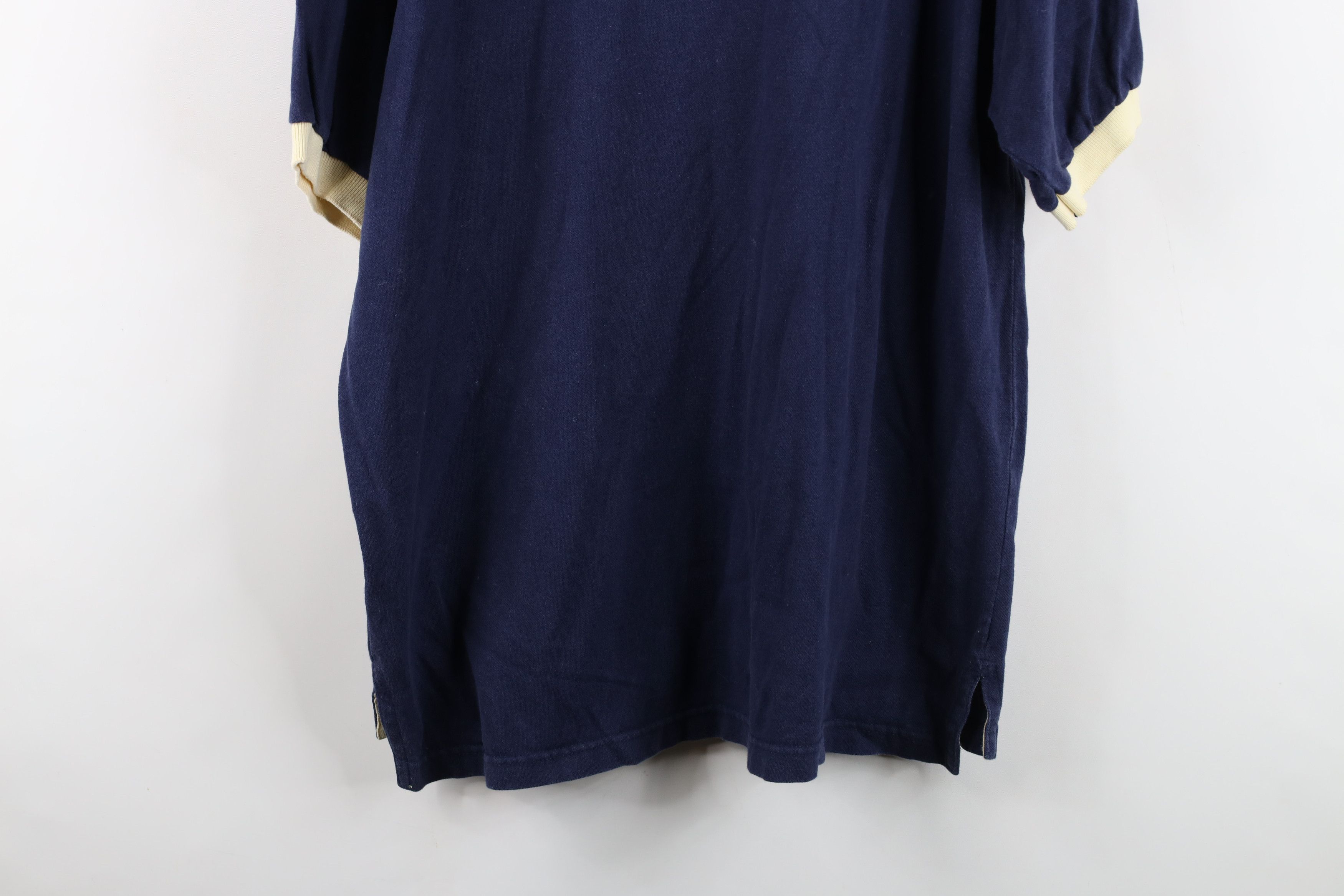 Champion Vintage 90s Champion Notre Dame University Polo Shirt Blue Size US L / EU 52-54 / 3 - 14 Thumbnail