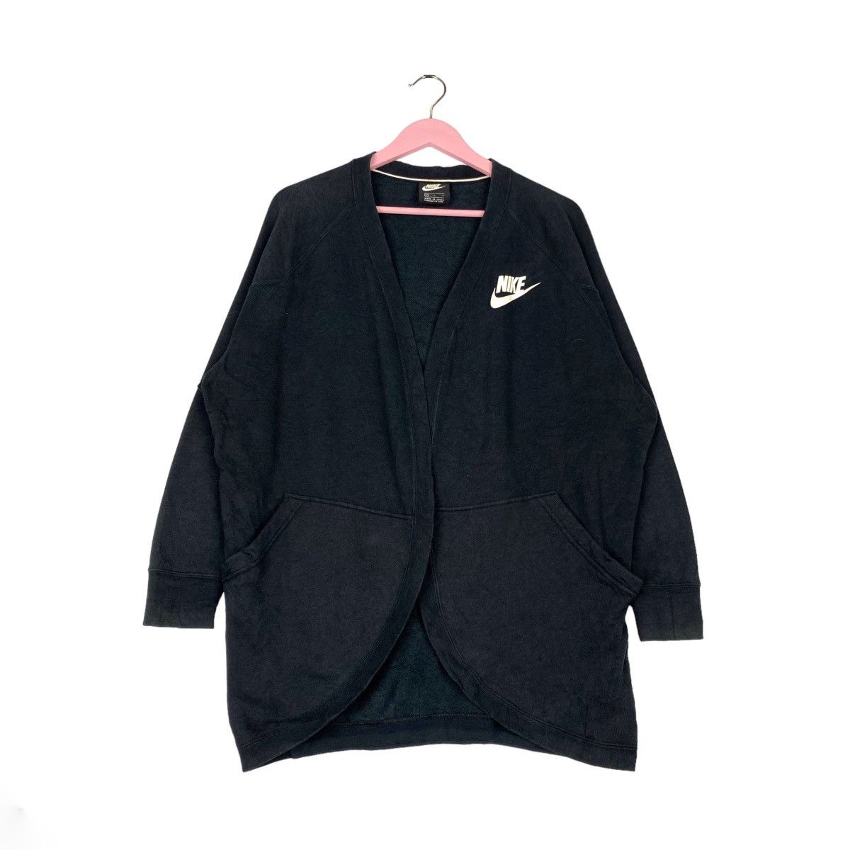 Nike × Vintage Vintage Nike Cardigan Men Without Button V neck Size L Size US L / EU 52-54 / 3 - 1 Thumbnail