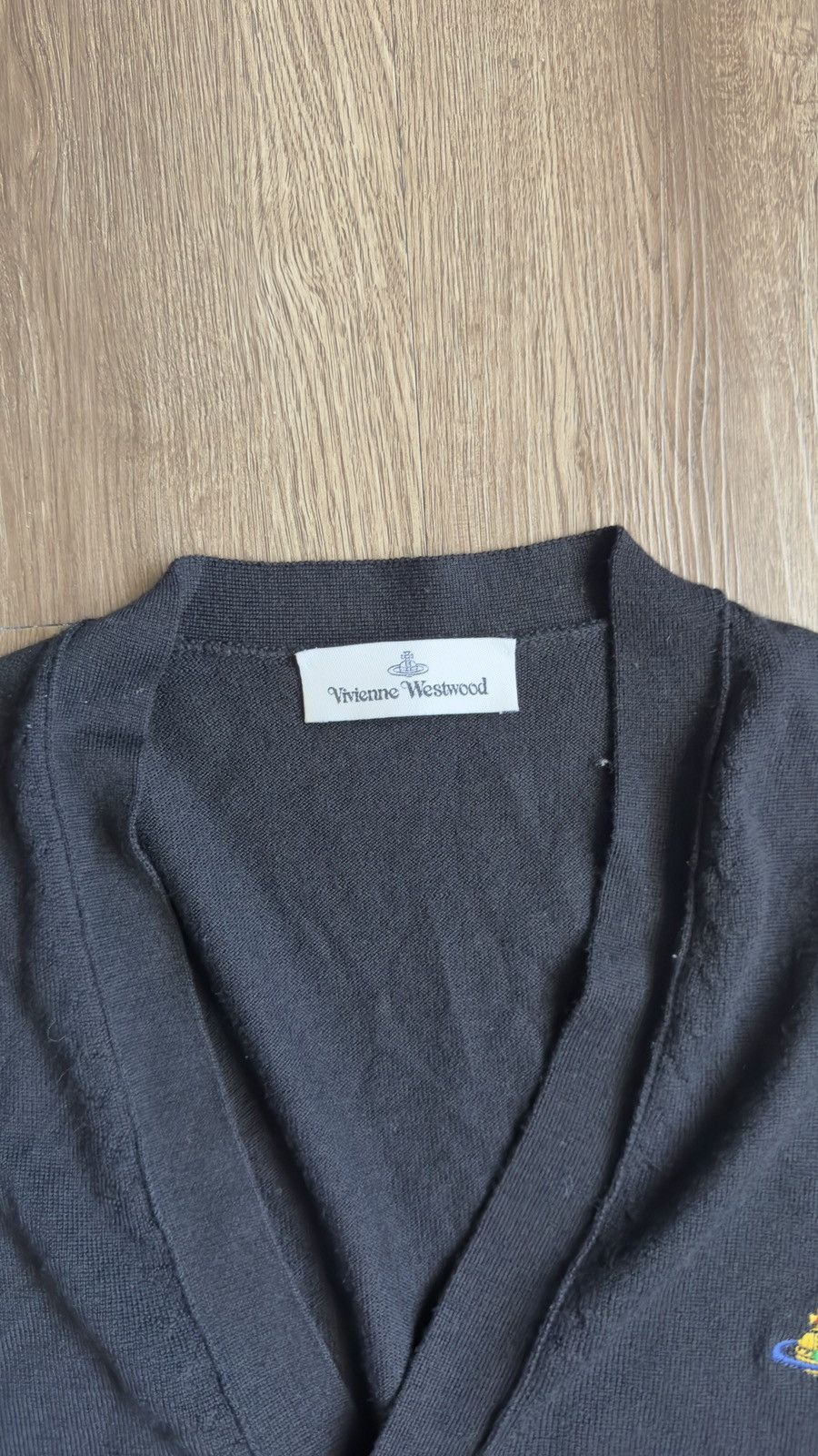 Designer × Vivienne Westwood Black Buttoned Cardigan Size US M / EU 48-50 / 2 - 3 Thumbnail