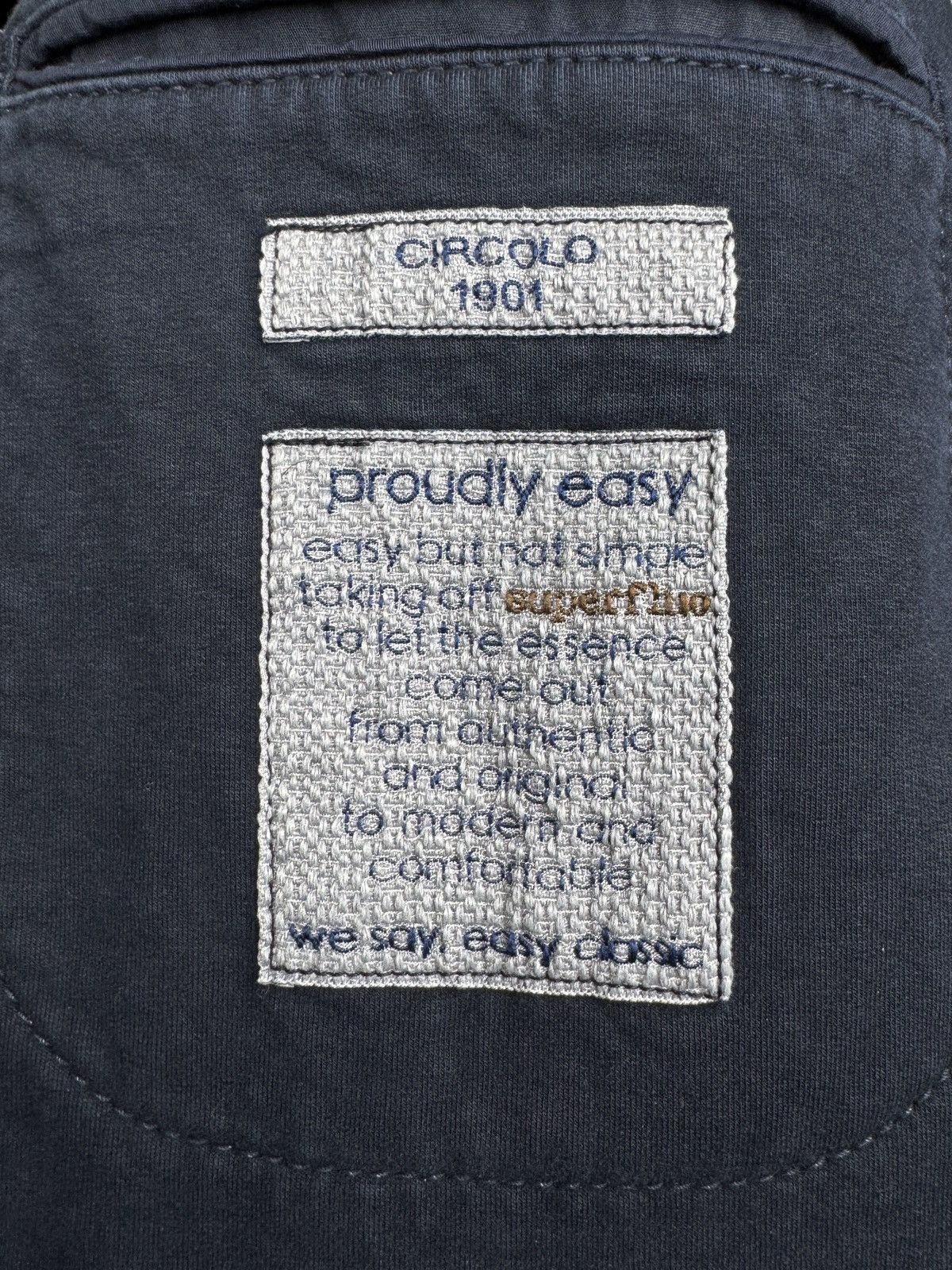 Circolo 1901 Circolo 1901 Navy blue stretch cotton unlined blazer sz 46 Size 36R - 11 Thumbnail