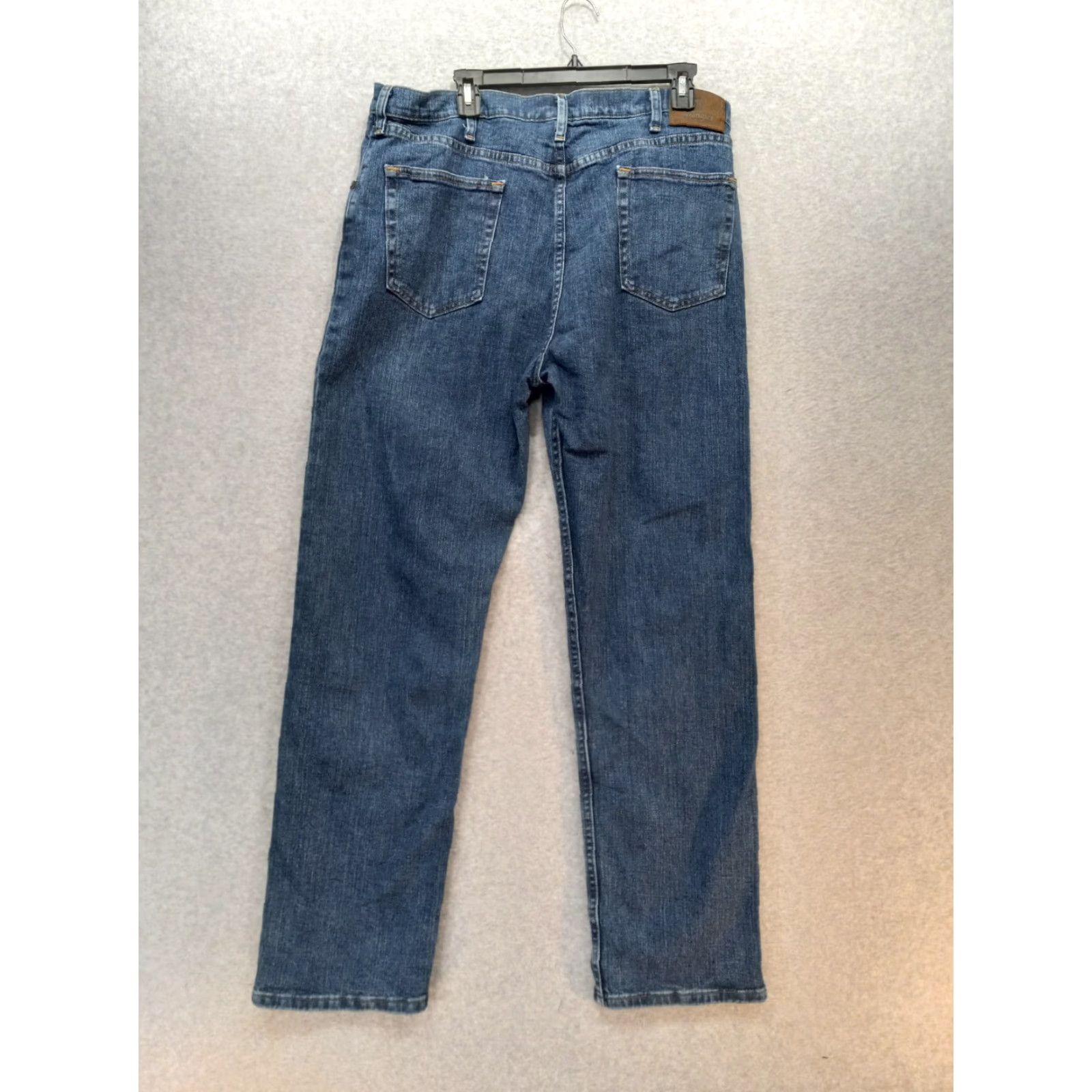 Wrangler Wrangler Jeans 38x32 Mens Regular Fit Straight Leg Denim Blue Med Wash Size US 38 / EU 54 - 2 Thumbnail