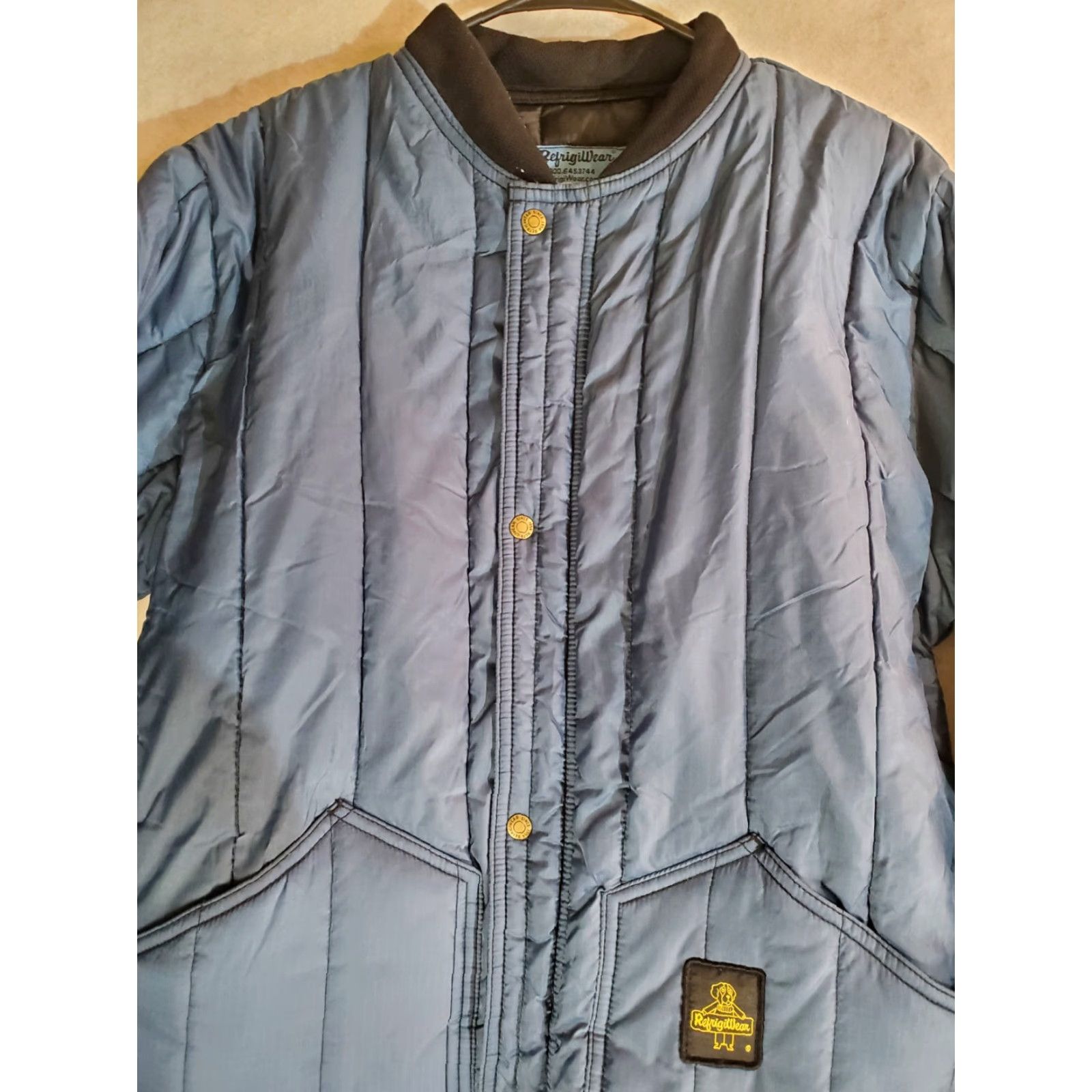 Refrigiwear VINTAGE Refrigiwear Insulated Puffer Coat Men's Large Navy Blue VERY WARM Size US L / EU 52-54 / 3 - 3 Thumbnail