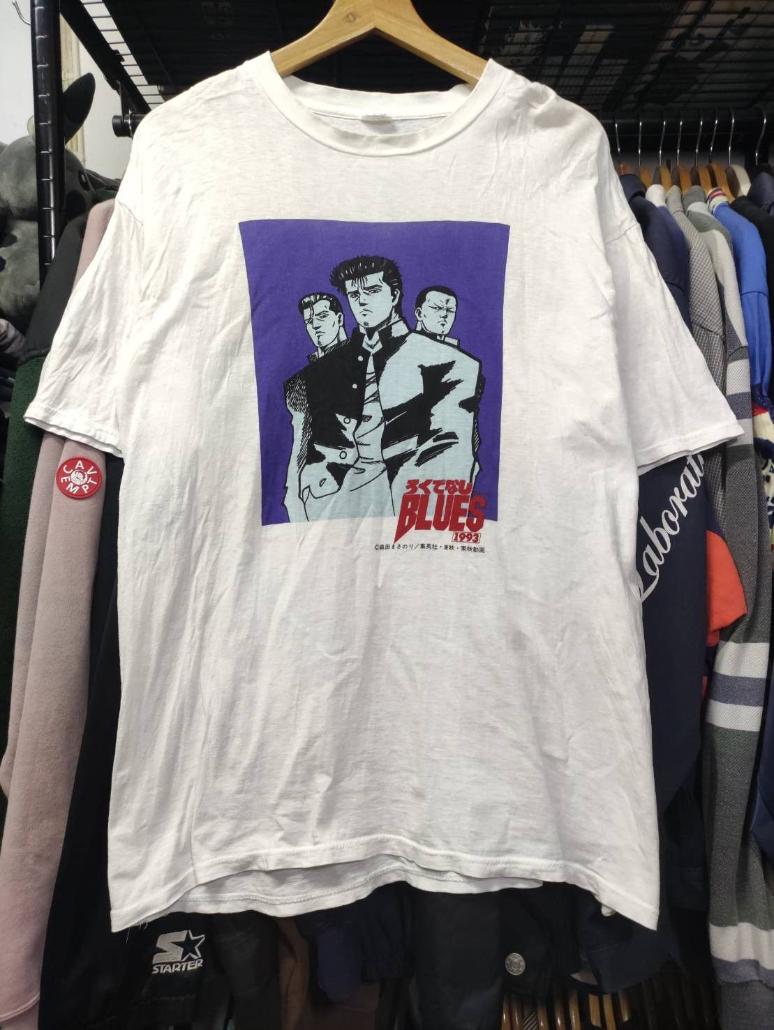 Anime Vtg 90's Rokudenashi Blues Banpresto T-Shirt Size US L / EU 52-54 / 3 - 2 Thumbnail