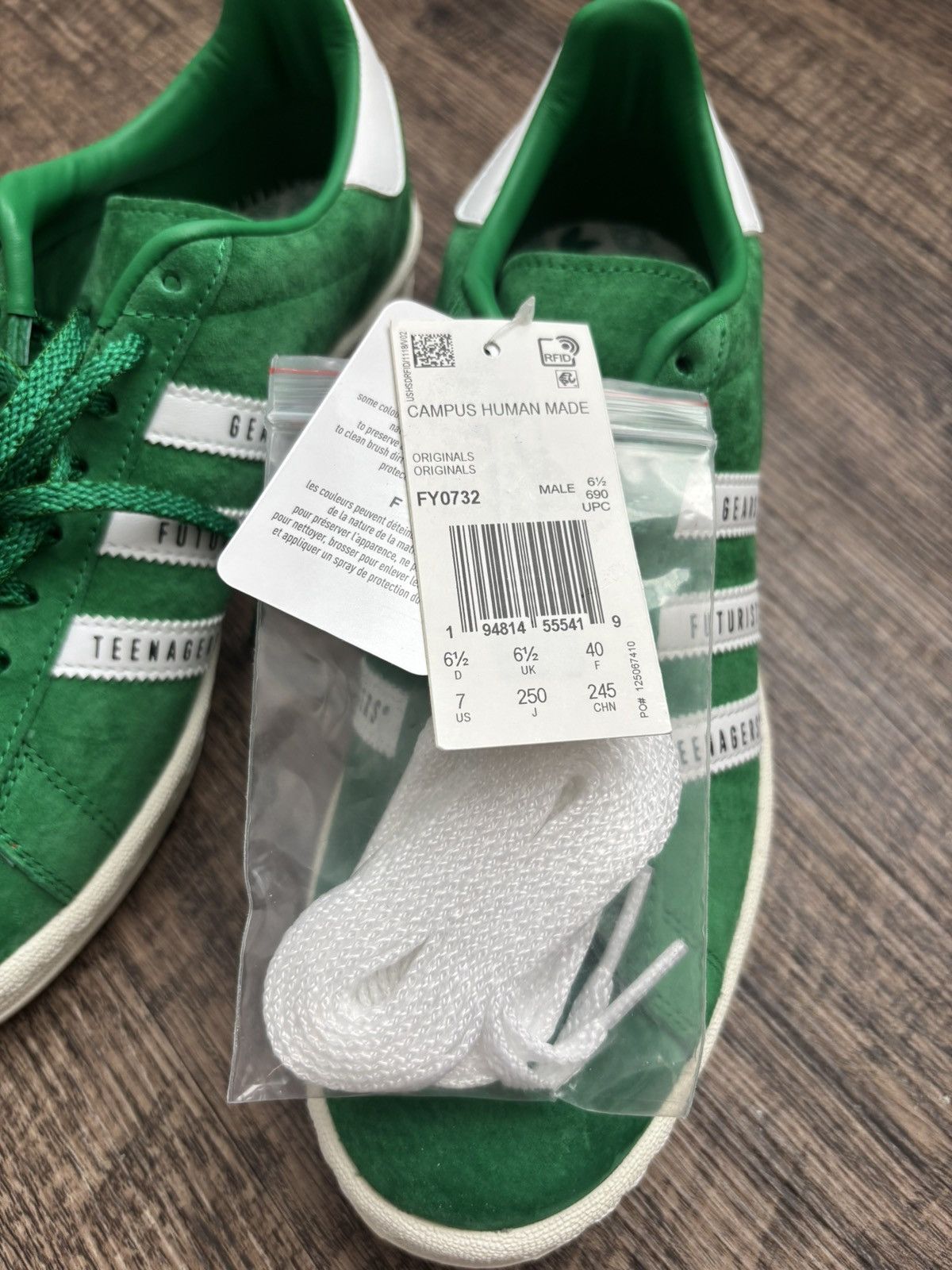 Adidas × Human Made Adidas x Human Made Sz. 7 Campus Green Shoes Size US 7 / EU 40 - 8 Thumbnail