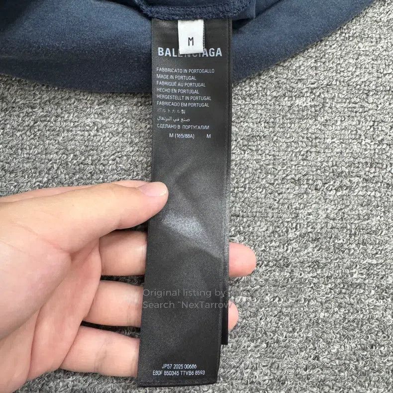 Balenciaga Balenciaga Distressed Letter Embroidered Short Sleeve Size US M / EU 48-50 / 2 - 3 Thumbnail