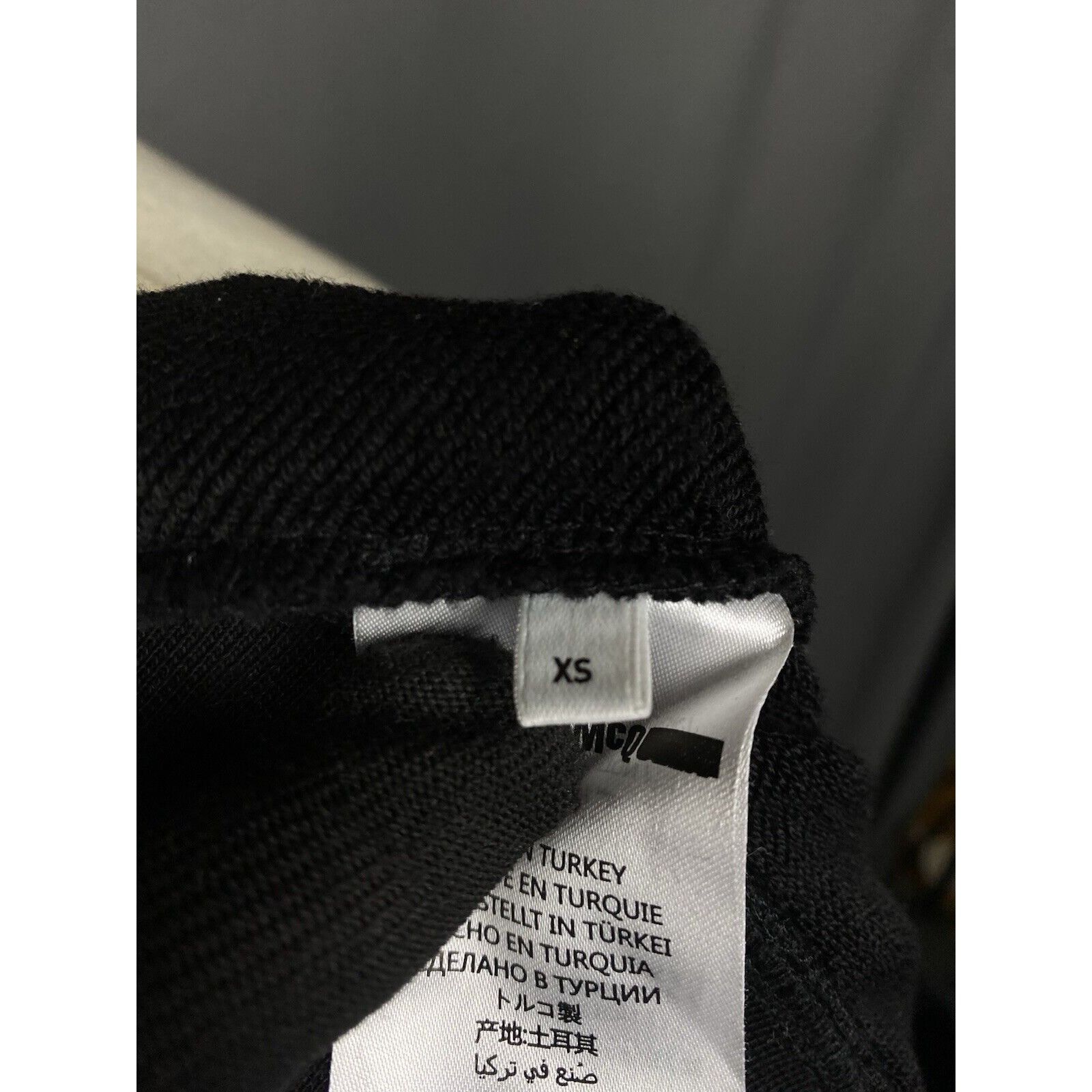 McQ Alexander McQueen Alexander McQueen McQ Big Logo Men's Black Hoodie Sweater Si Size US XS / EU 42 / 0 - 11 Thumbnail