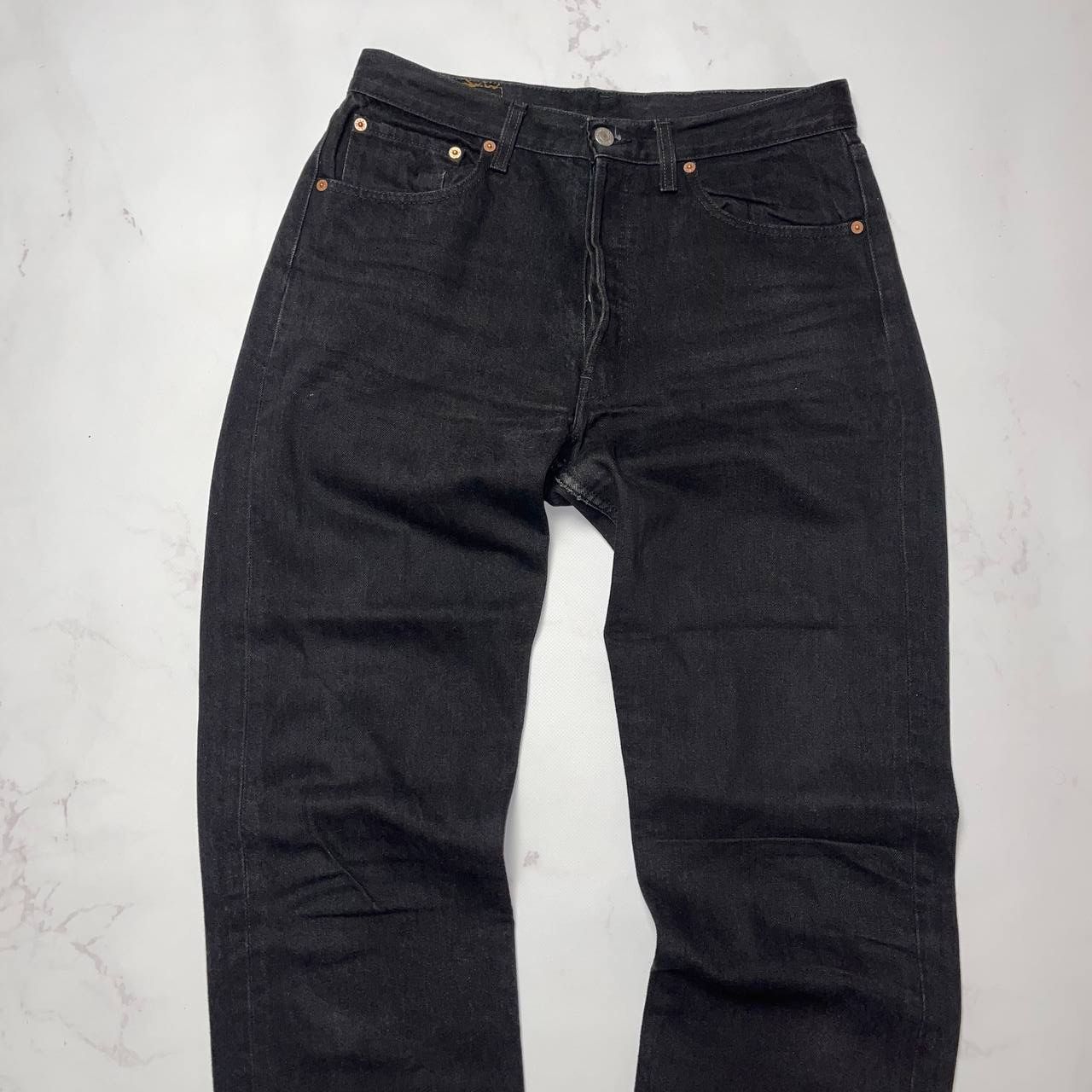 Levi's LEVIS 501 VINTAGE Y2K BLACK DENIM JEANS STREETWEAR STYLE Size US 33 - 4 Thumbnail