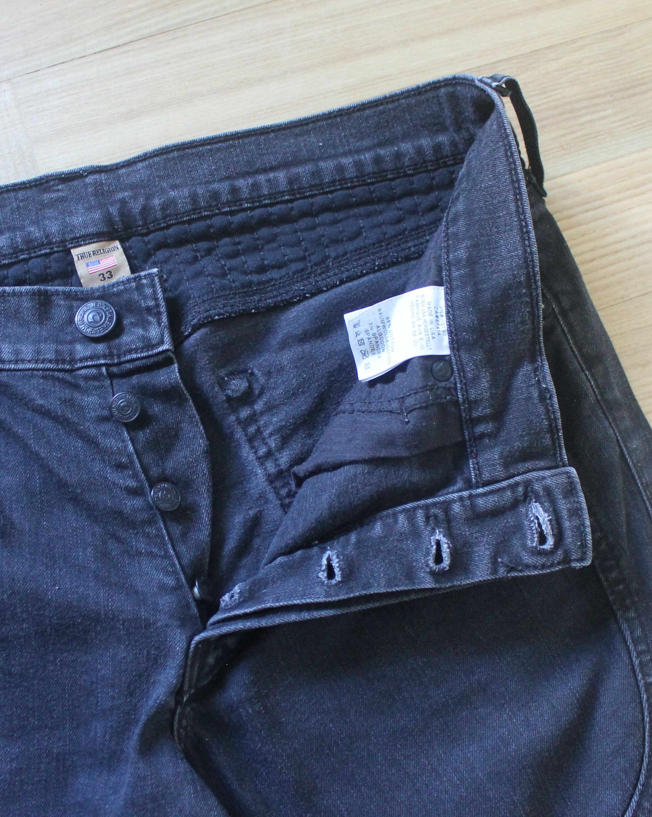 True Religion True Religion Geno Biker Denim Jeans Size US 33 - 6 Thumbnail