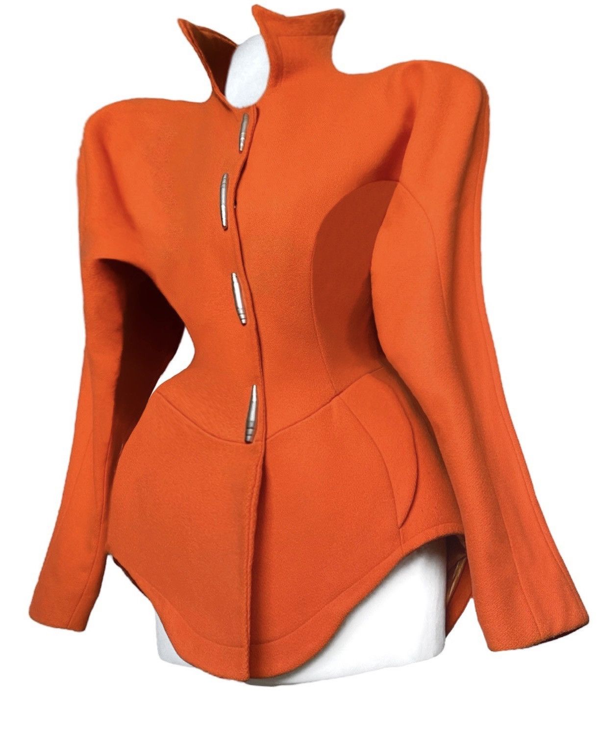 Mugler × Thierry Mugler Rare Thierry Mugler sculptural shape jacket 1991 Size S / US 4 / IT 40 - 1 Thumbnail