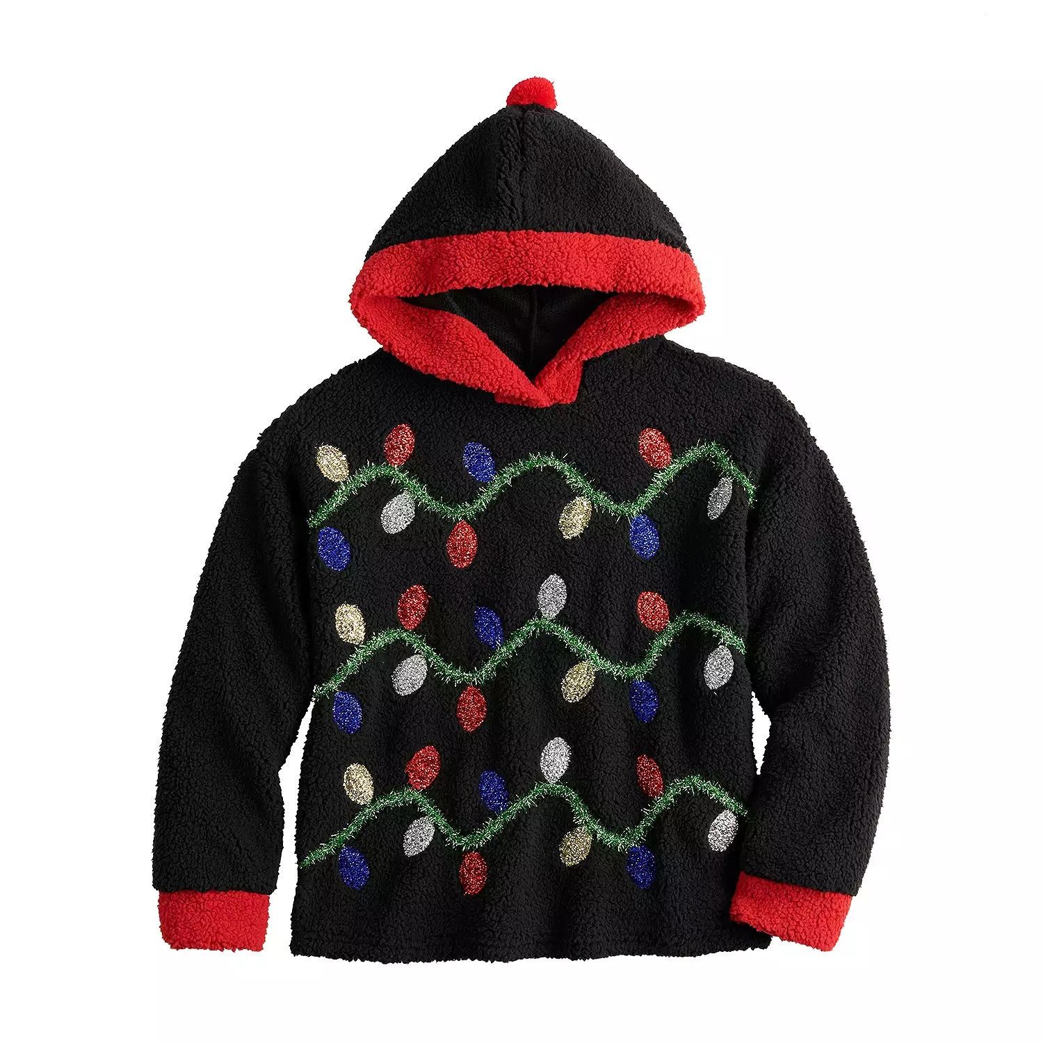 Other Celebrate Together Faux Fur Hooded Pullover Black Medium Size M / US 6-8 / IT 42-44 - 1 Thumbnail