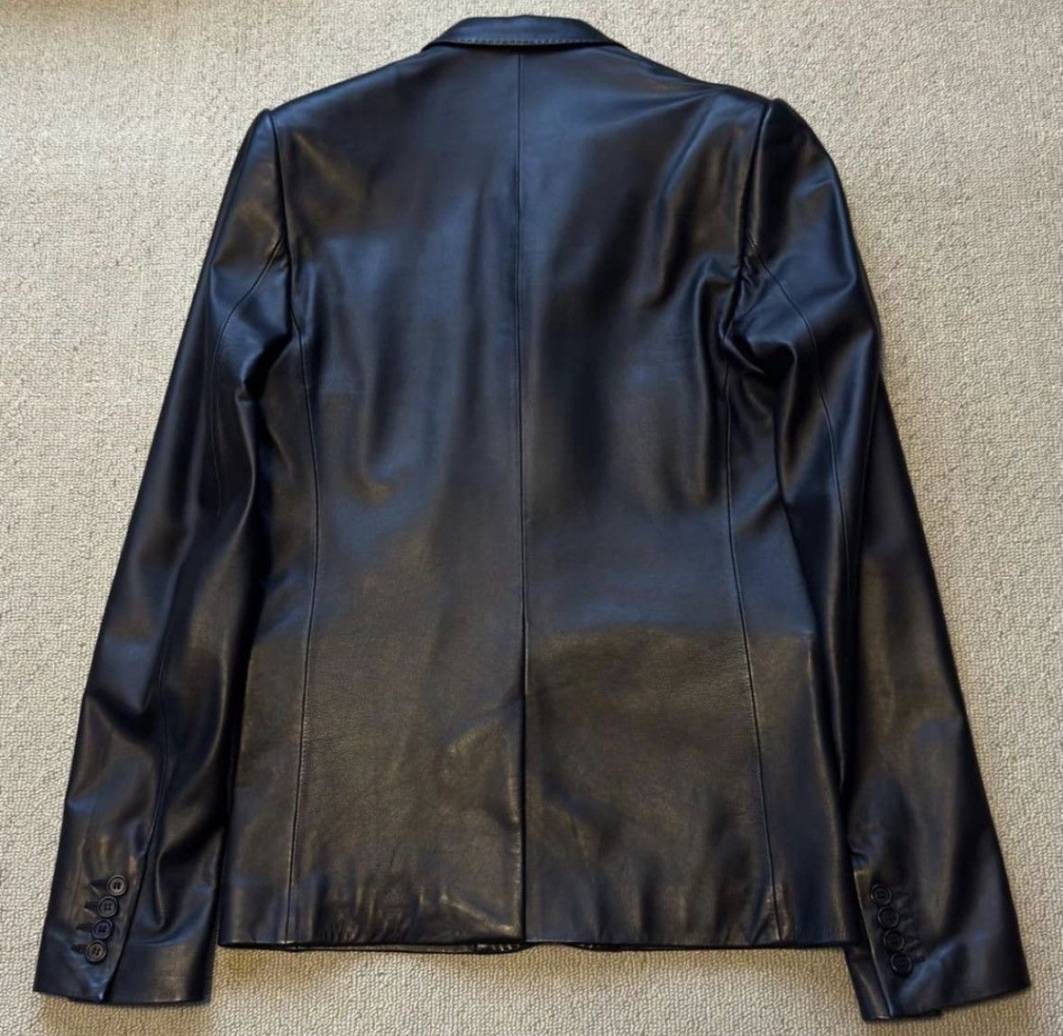Dior (48) 06SS Dior Homme Hedi Slimane Leather Blazer Size US M / EU 48-50 / 2 - 2 Thumbnail