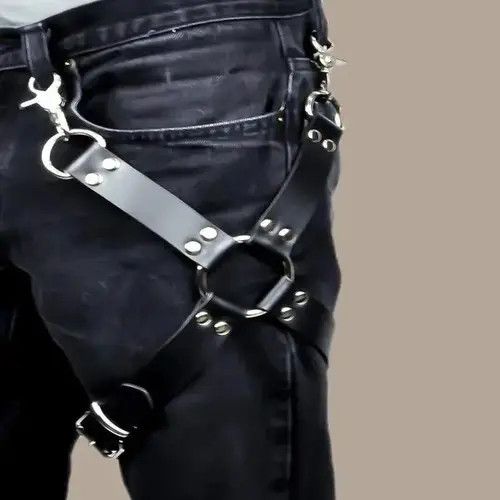 Japanese Brand × Vintage Punk Suspender Men Harness Garter Bondage Leg Belt Size ONE SIZE - 1 Thumbnail