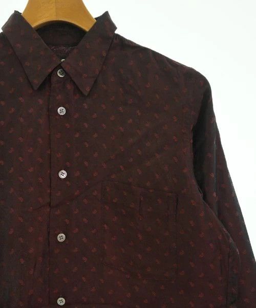 Comme des Garcons Black Shirt all-over pattern cupra long sleeve button up Red Size US S / EU 44-46 / 1 - 3 Thumbnail