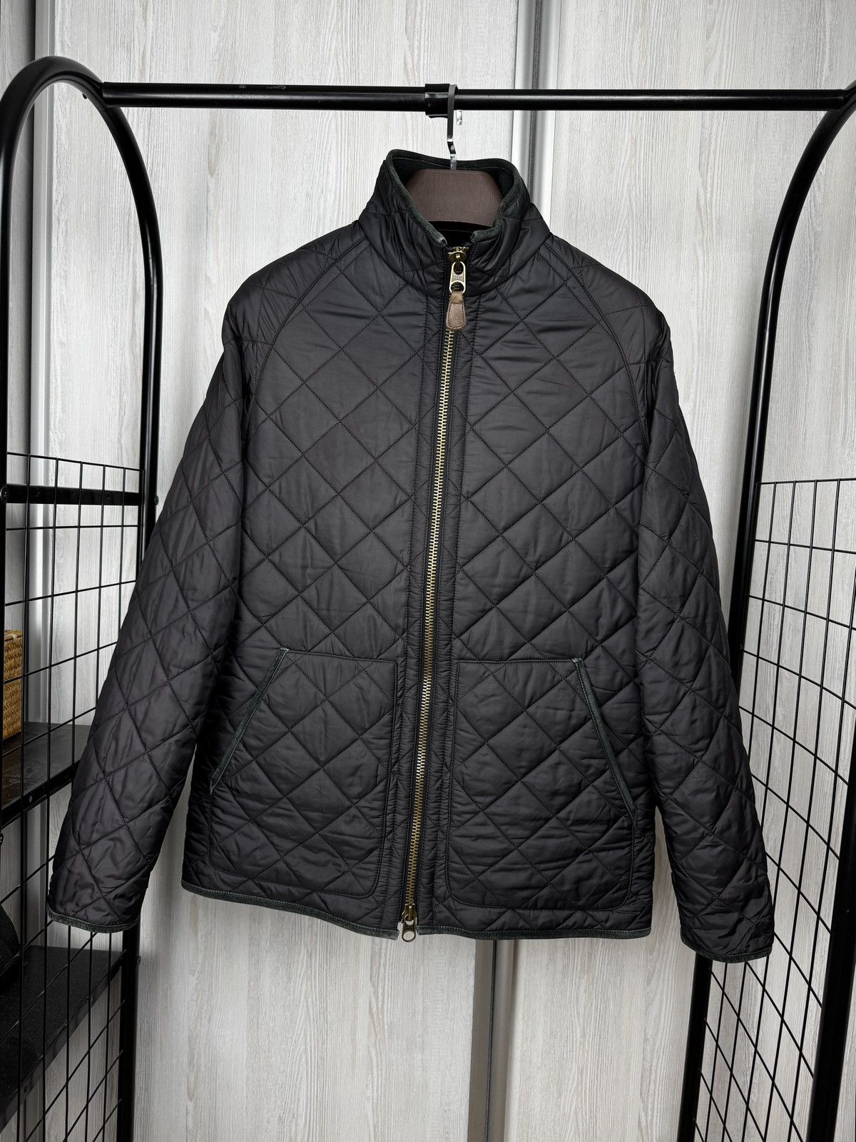Polo Ralph Lauren Polo Ralph Lauren Jacket Quilted Trim Leather fleece lined Size US M / EU 48-50 / 2 - 3 Thumbnail