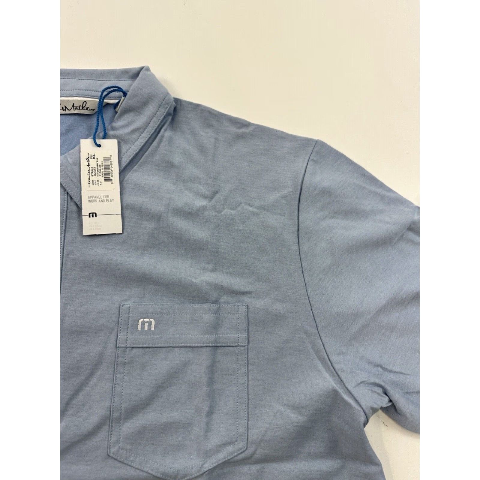 TravisMathew Travis Mathew Shirt Mens XL Blue Golf Polo Pullover Short Sleeve Company Logo Size US XL / EU 56 / 4 - 4 Thumbnail