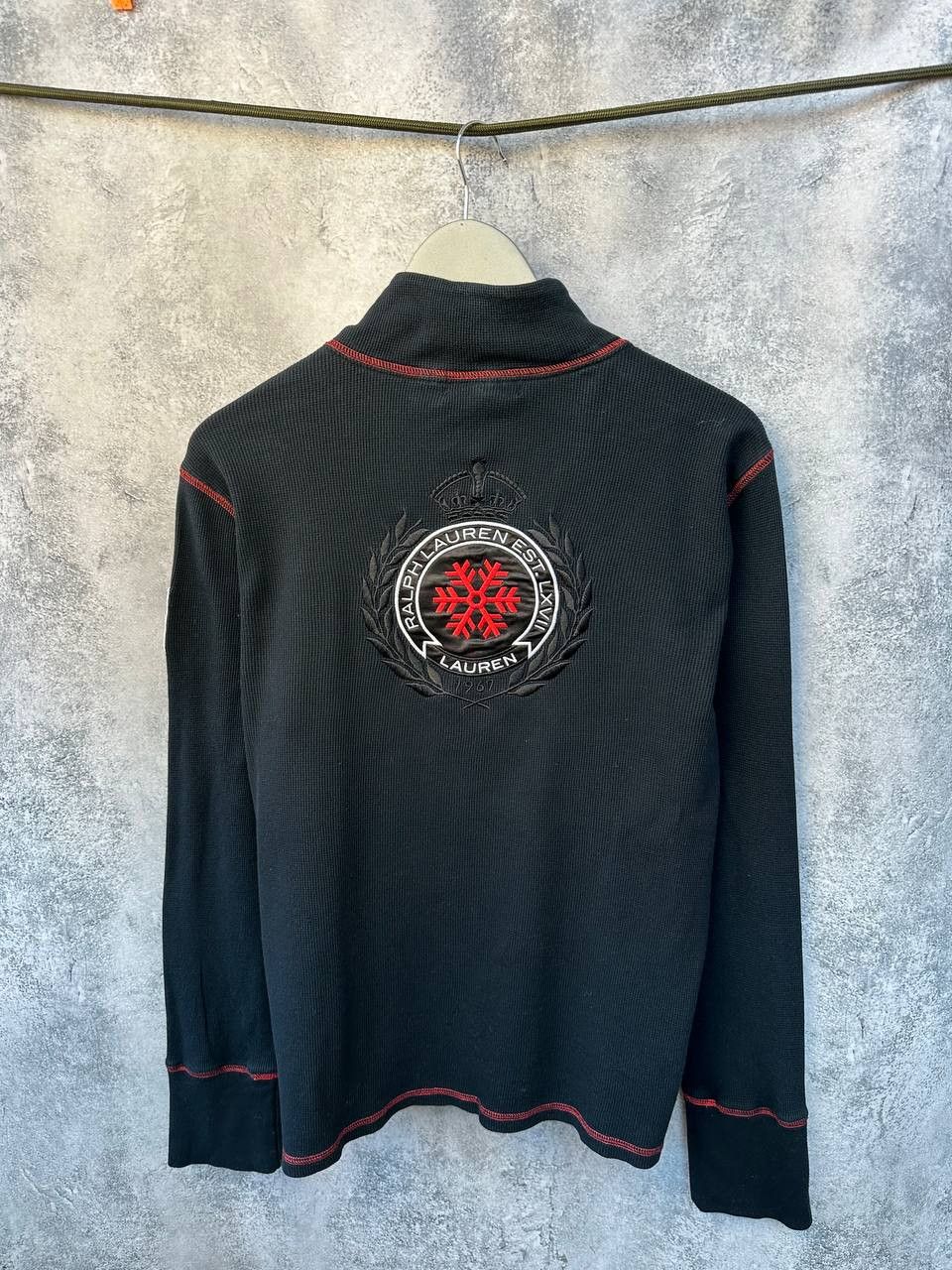 Lauren Ralph Lauren Lauren Ralph Lauren Vintage 1/4 Zip Waffle Sweater LOGO Size XL / US 12-14 / IT 48-50 - 1 Thumbnail